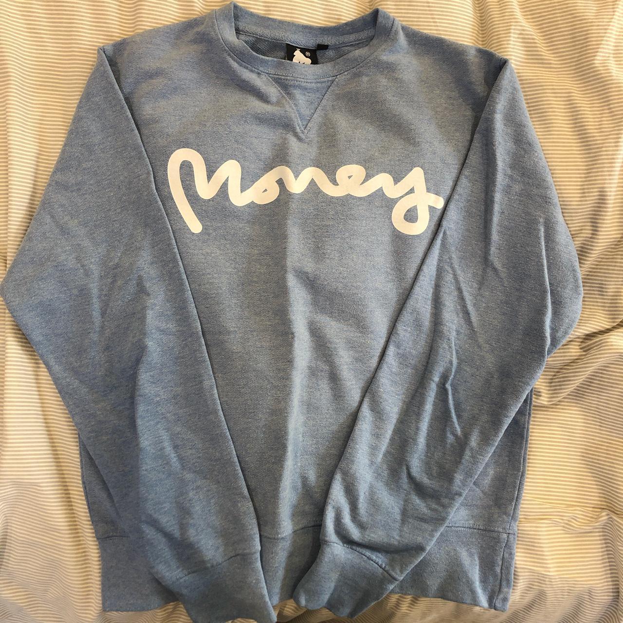 Money clothing, light blue jumper. Perfect... Depop