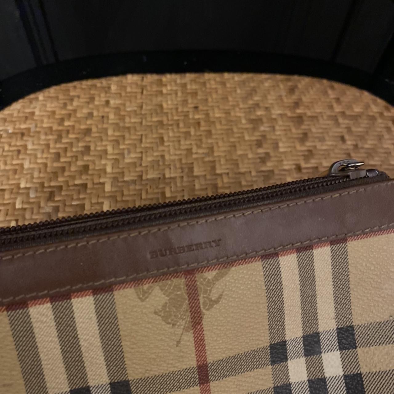 vintage burberry check shoulder bag! bought used, - Depop