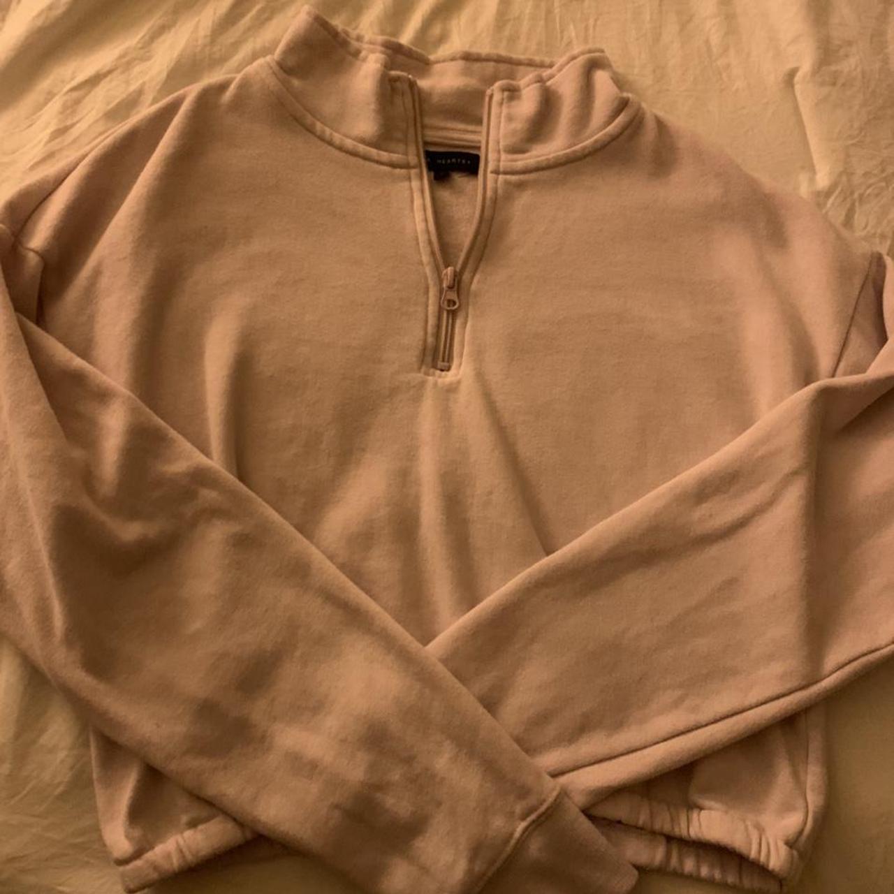 pink quarter zip pacsun