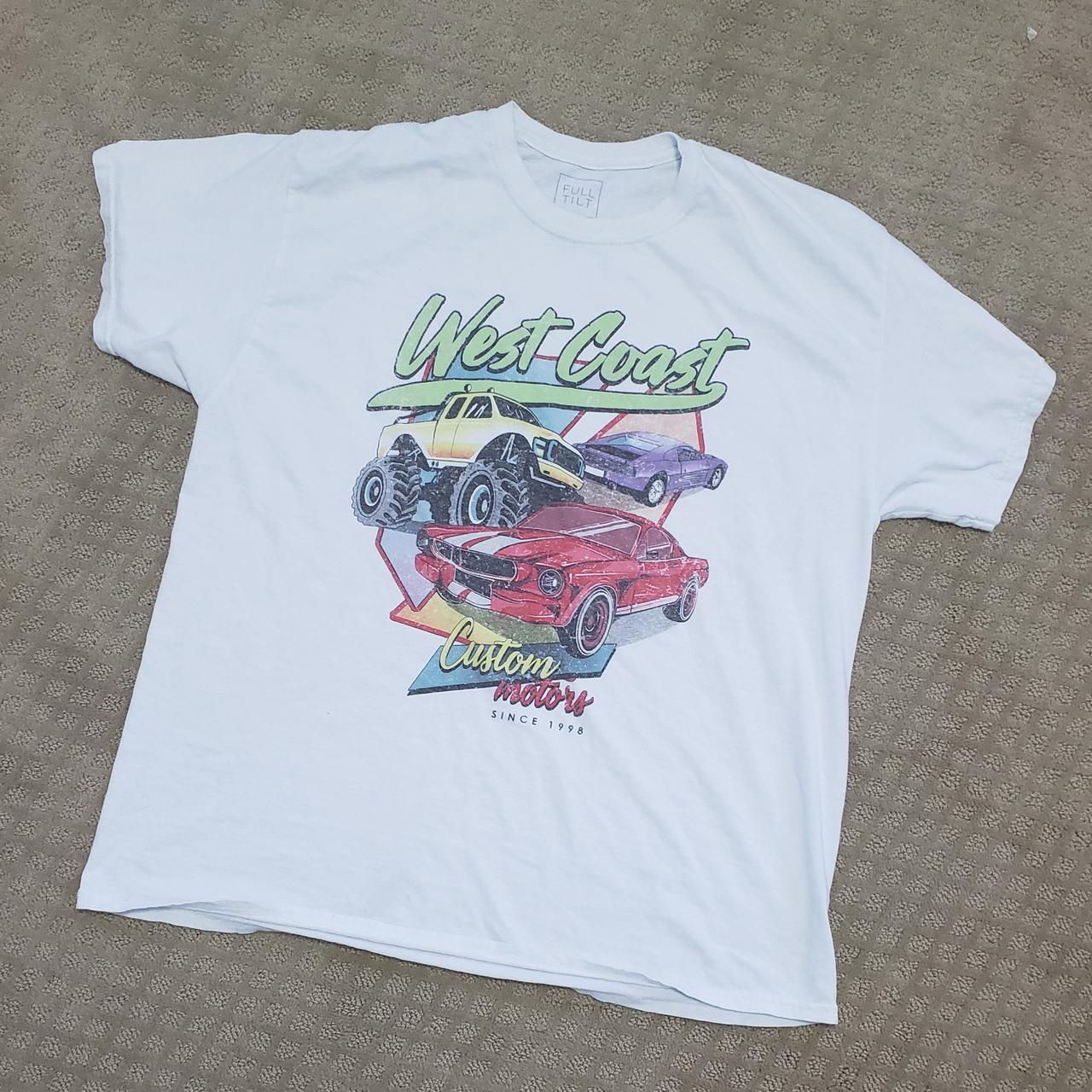 Oversized West Coast Car Graphic T-Shirt