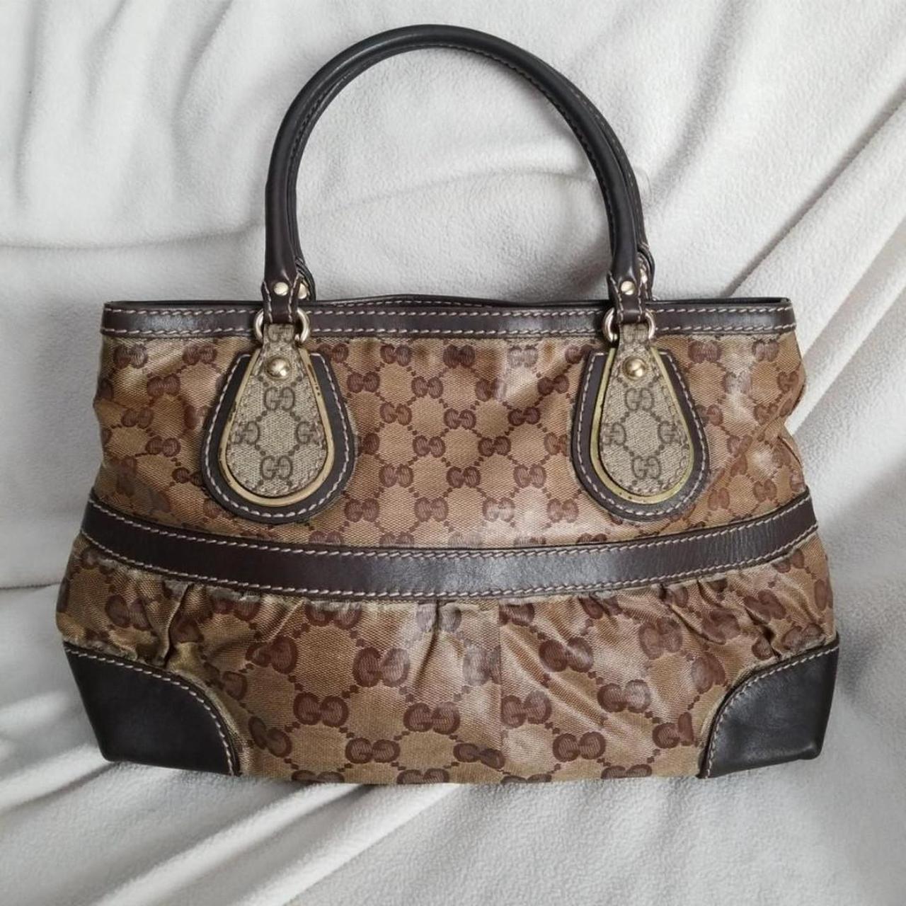 Authentic Gucci GG Monogram Supreme Mix Crystal Tote