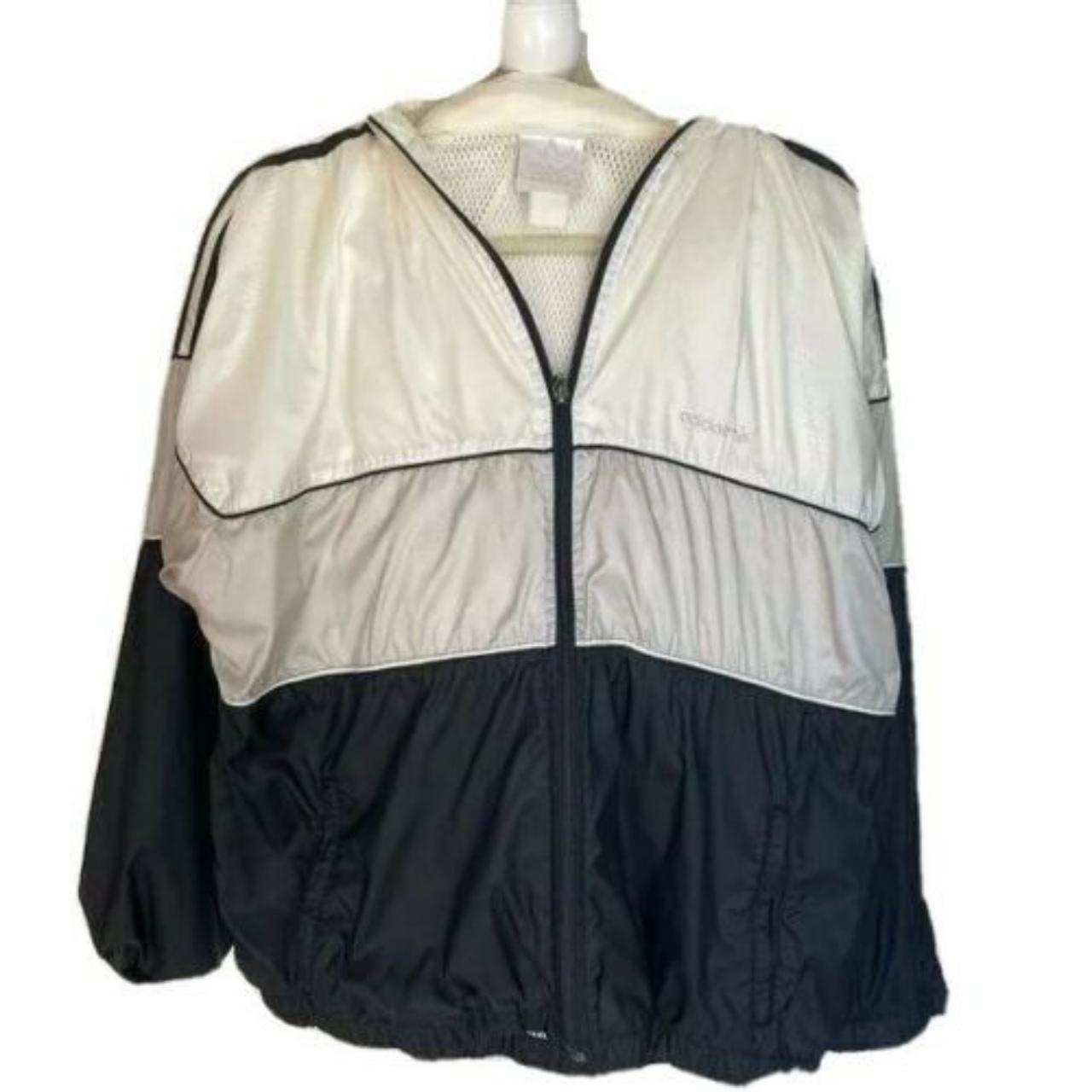 Adidas Track Jacket Mens Vintage 90s Gray Black... - Depop