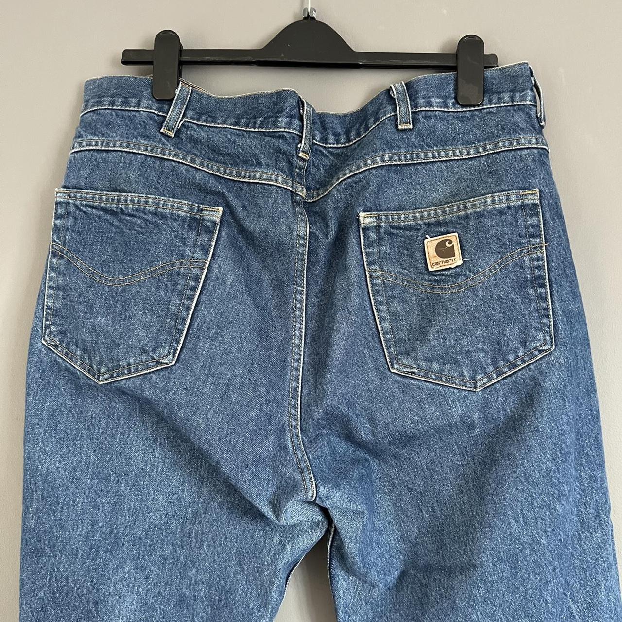 Vintage Carhartt Denim Jeans Fit 36 x 32 best,... - Depop