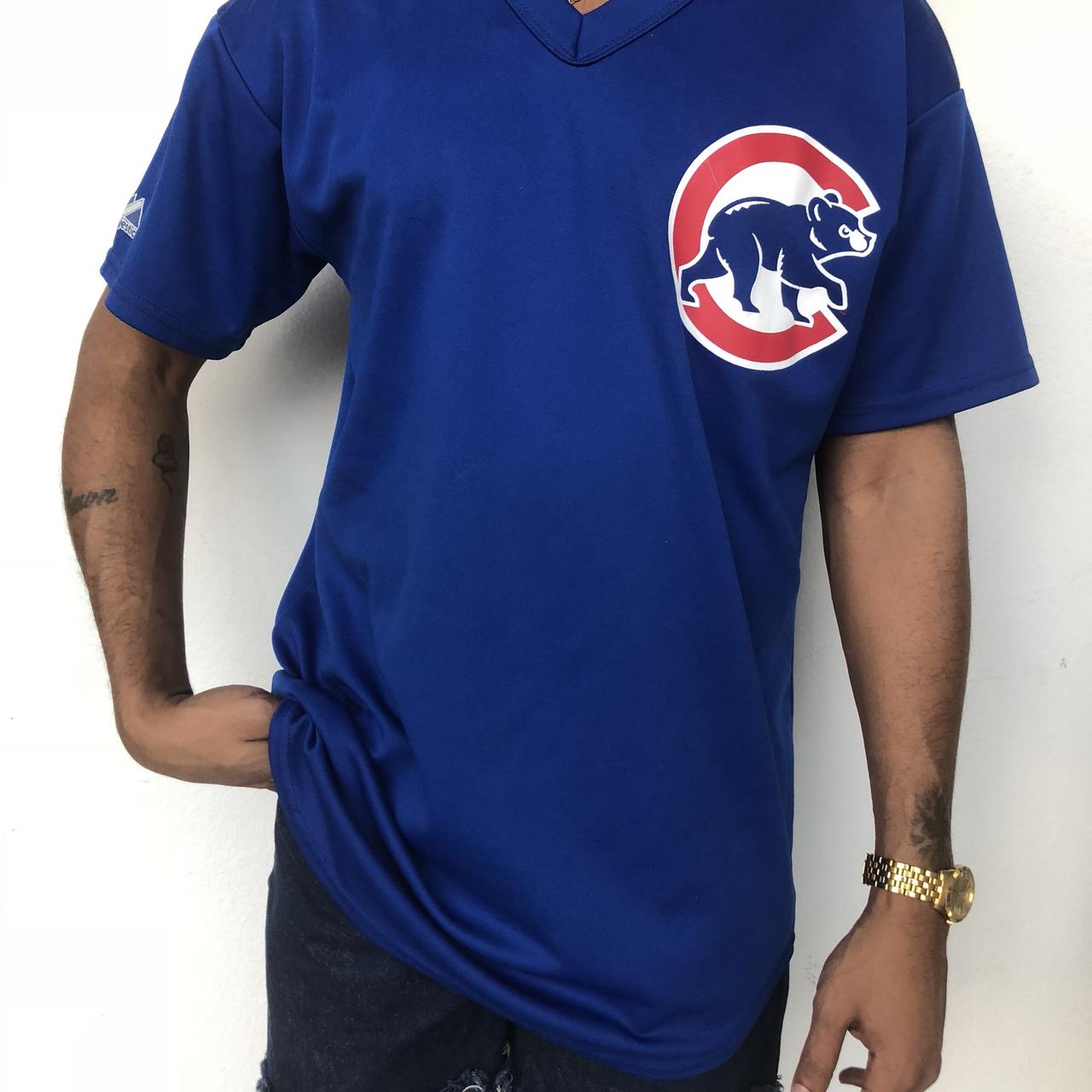 Chicago Cubs Authentic Majestic Road Jersey, size 44 - Depop