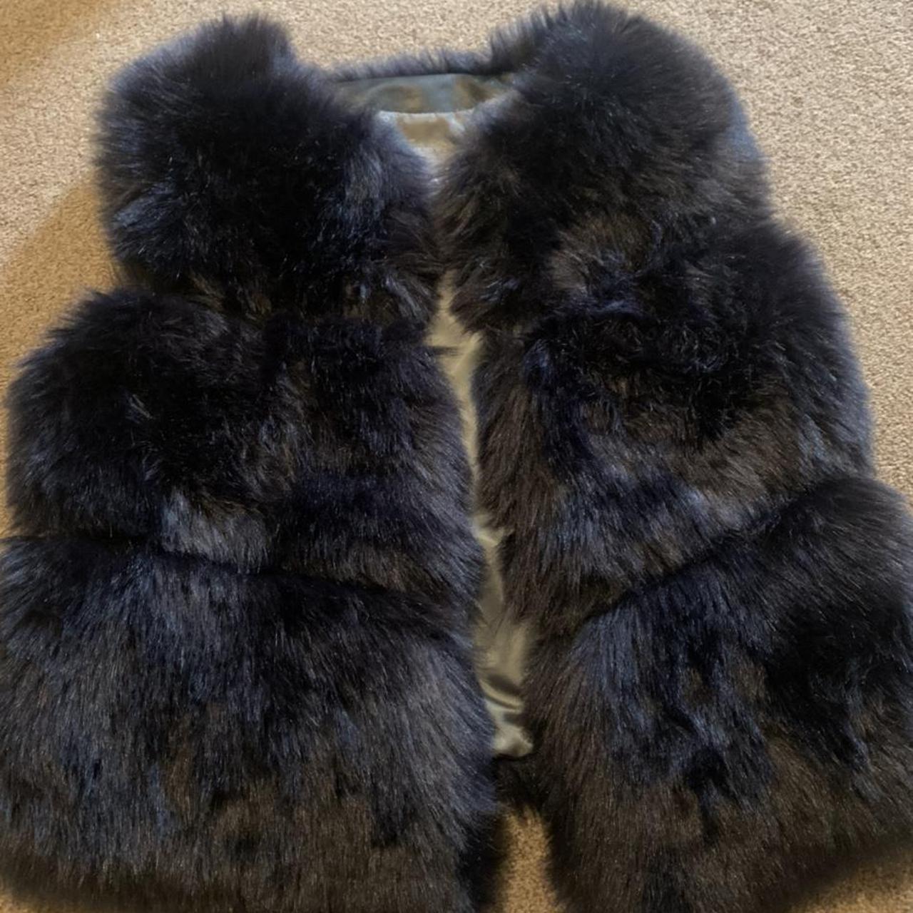 Ladies fur gilet, soft fur, size large, more like