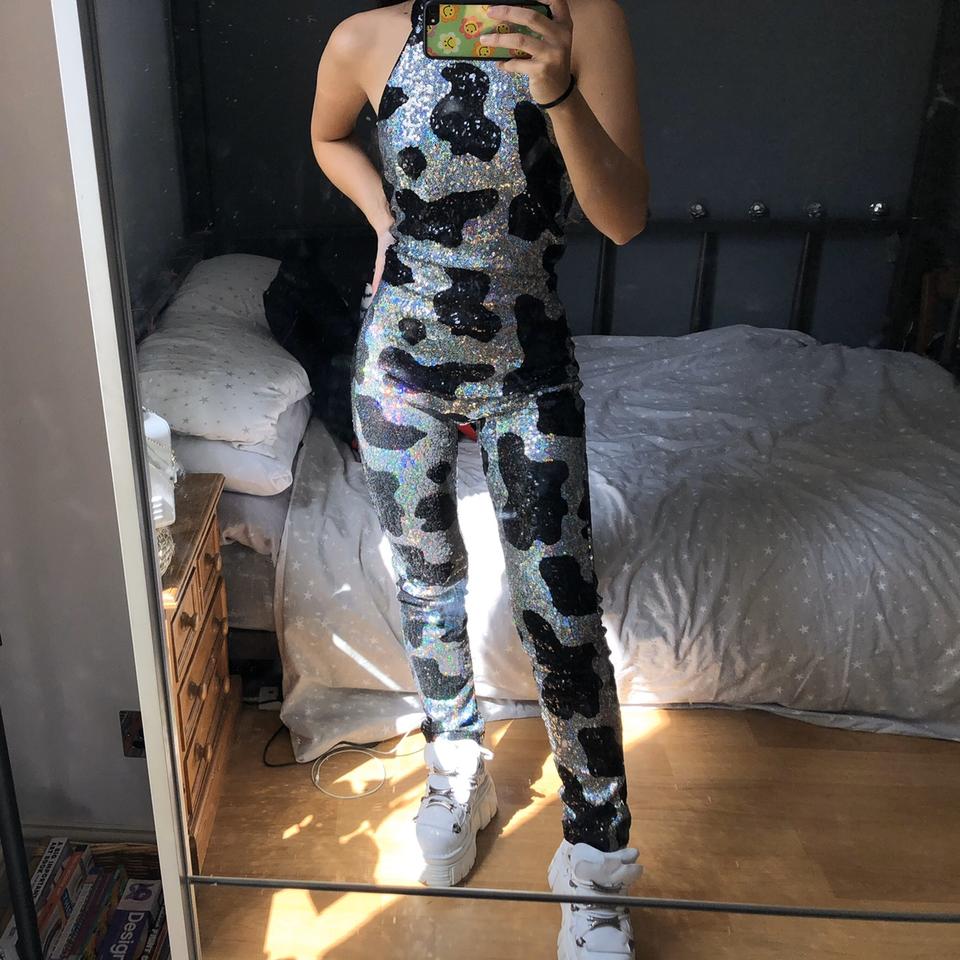 another amazing jaded london catsuit ! holographic... - Depop