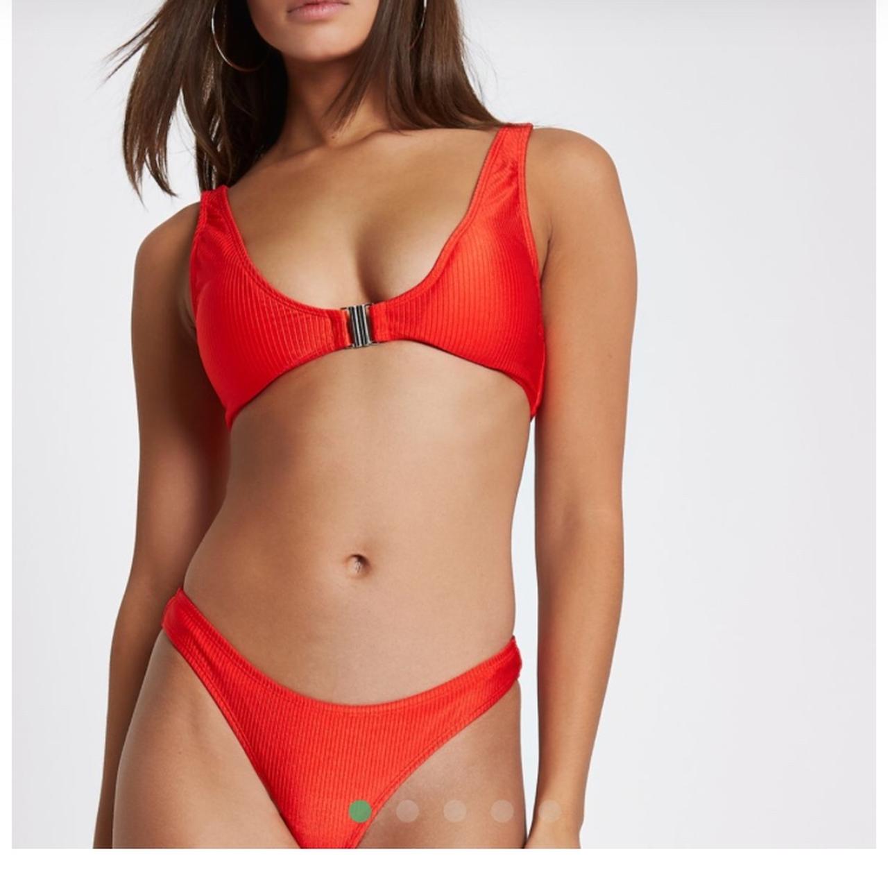 river island bikini top for sale- size 10, too small - Depop