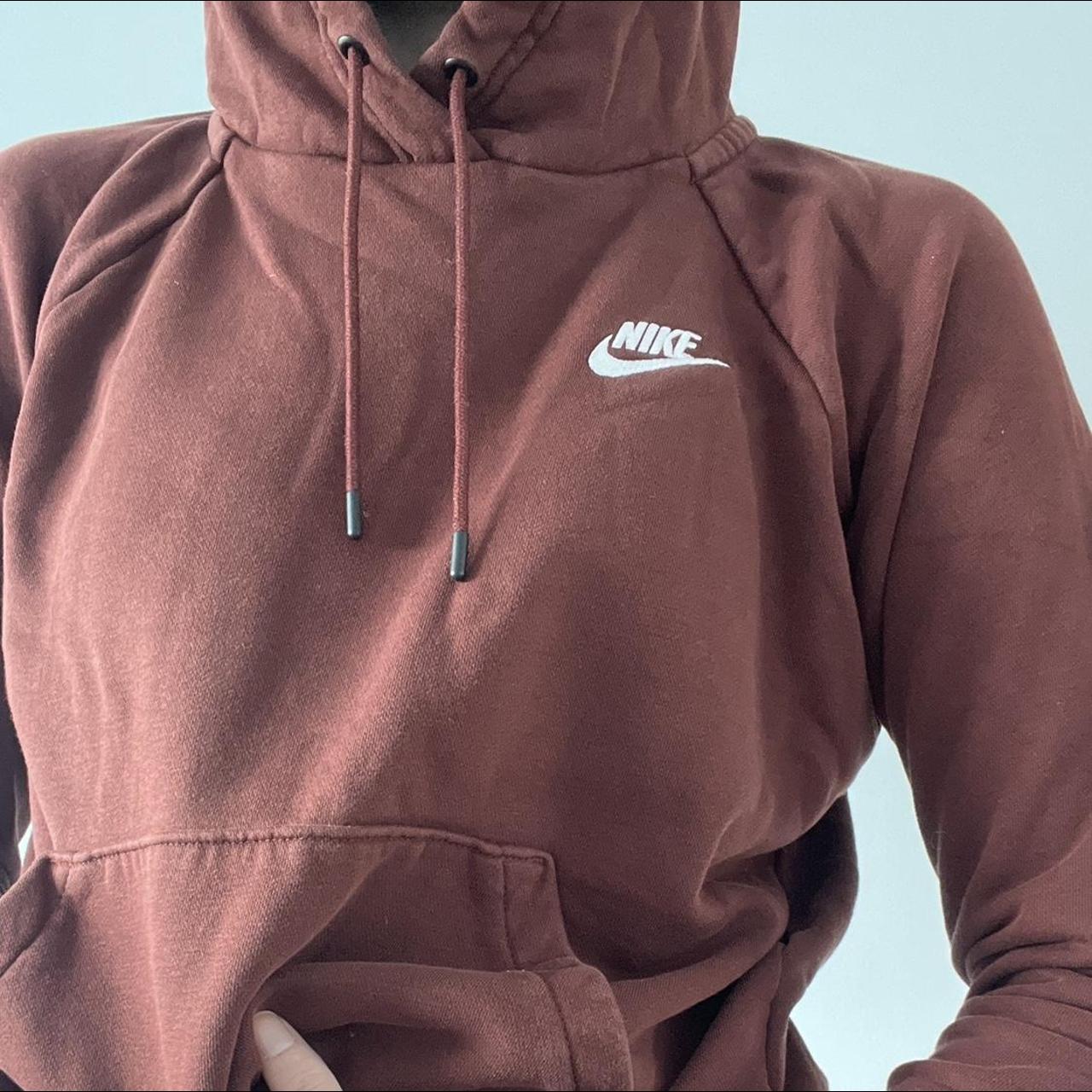 tawny brown nike hoodie