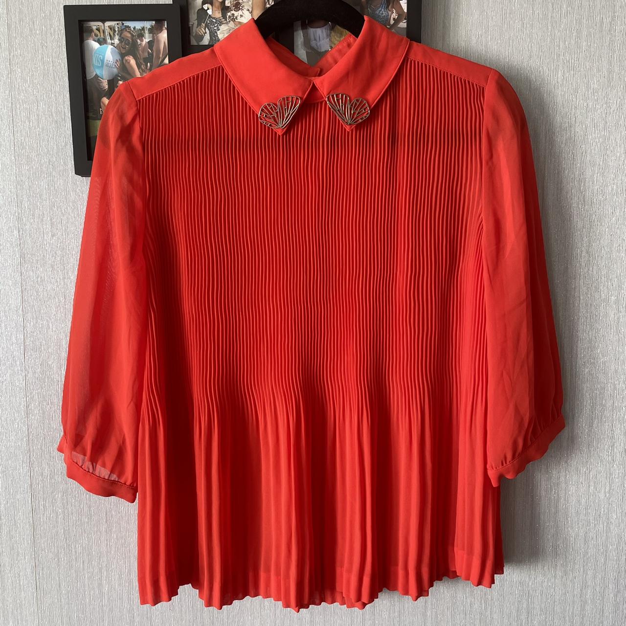 ted baker pleated blouse