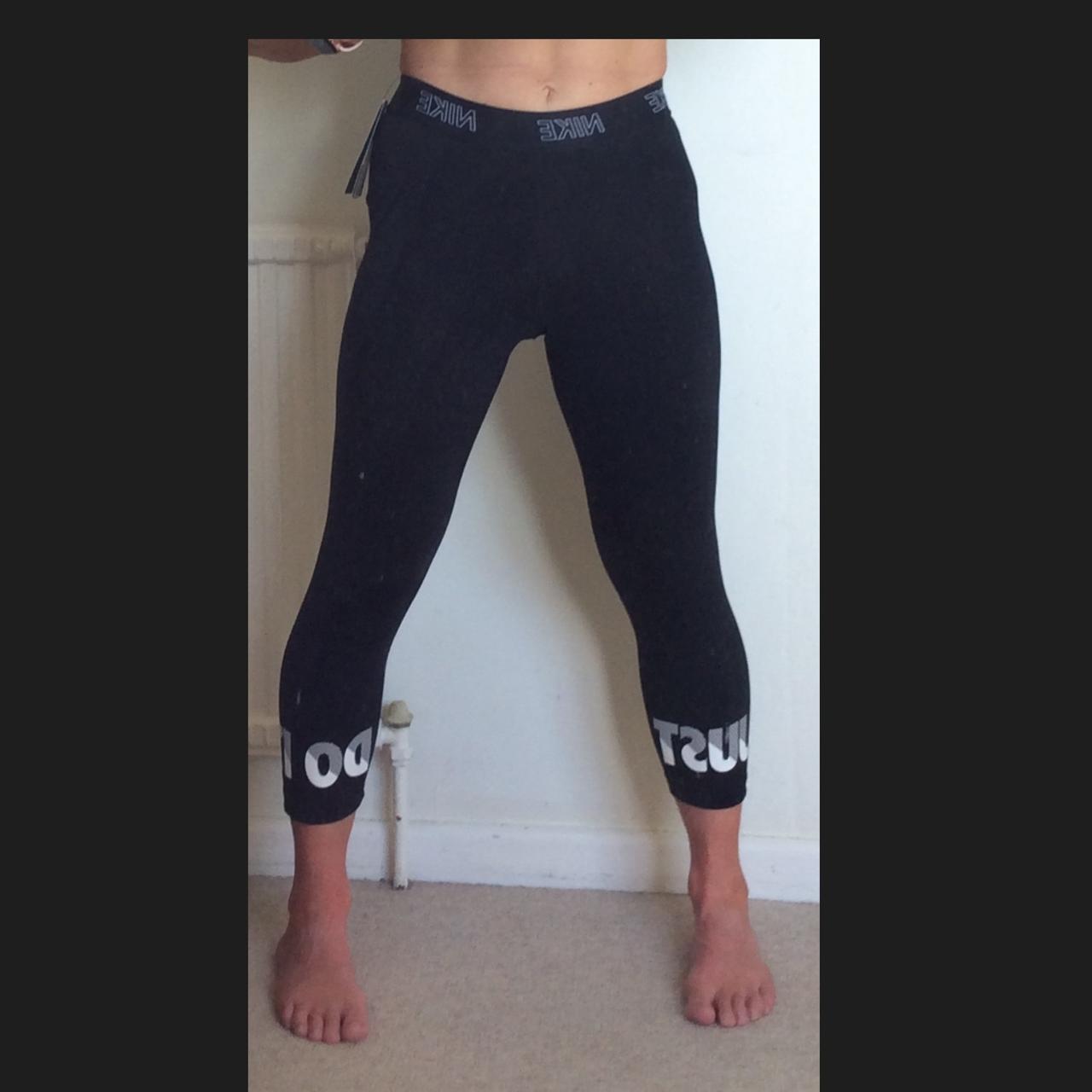 Nike Victory Capri 8 XS Black with grey Just Do It Depop