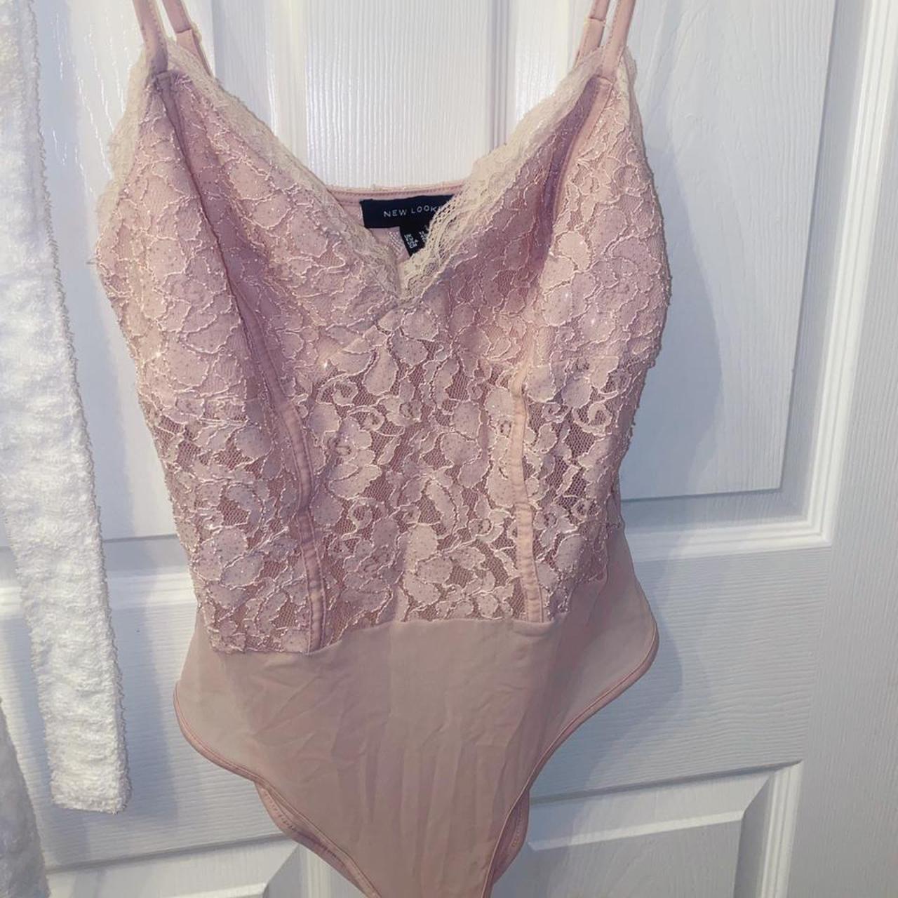 Newlook glitter lace bodysuit Size 10 Worn once,... Depop