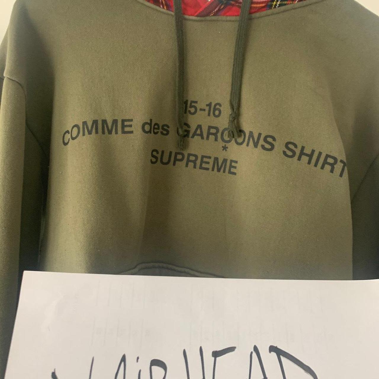 Comme des garcon supreme hot sale hoodie