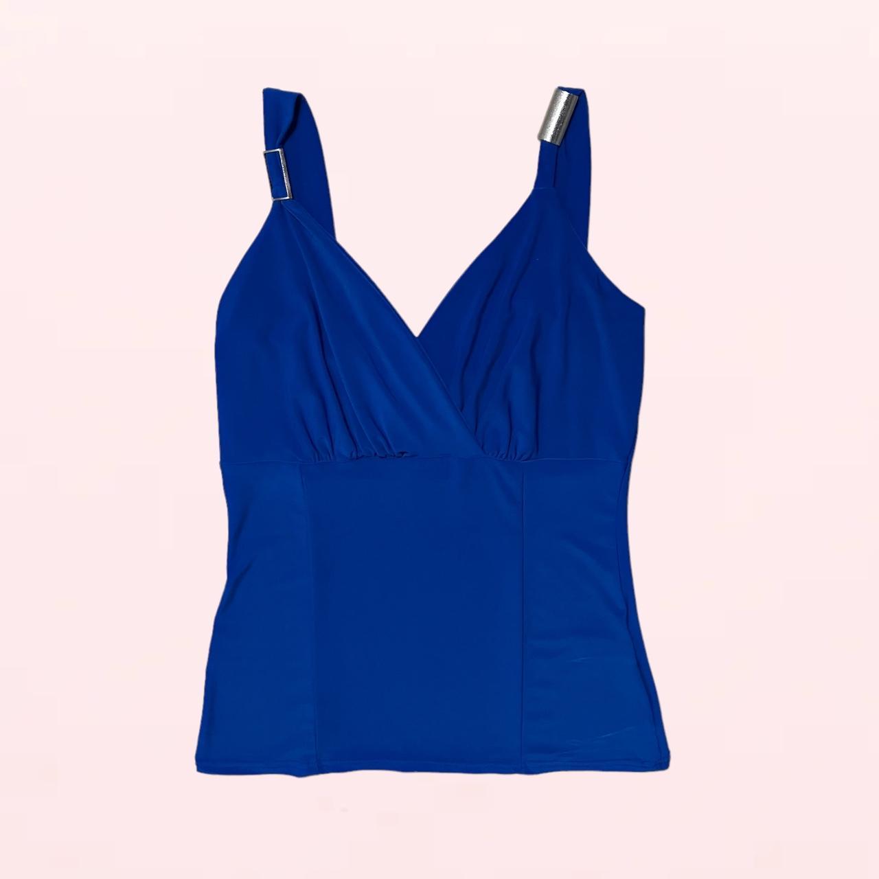 Jane Norman Women's Blue Vest | Depop
