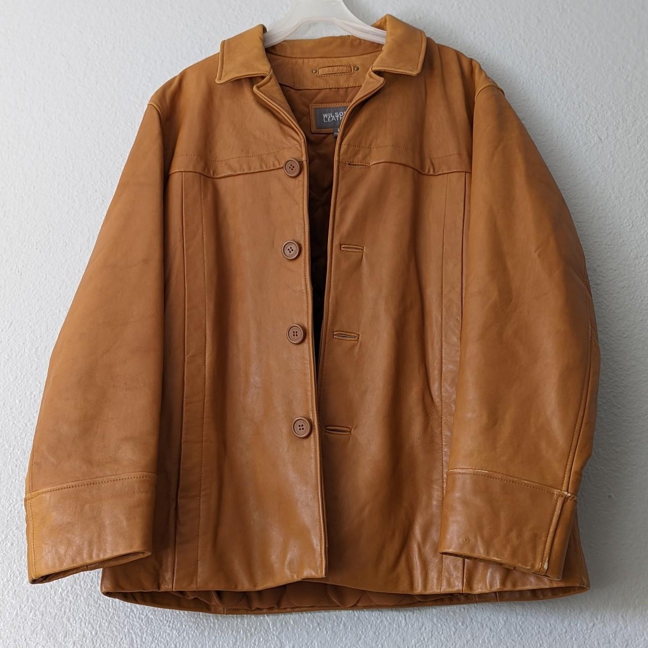 Wilson’s Leather Men's Brown Jacket | Depop