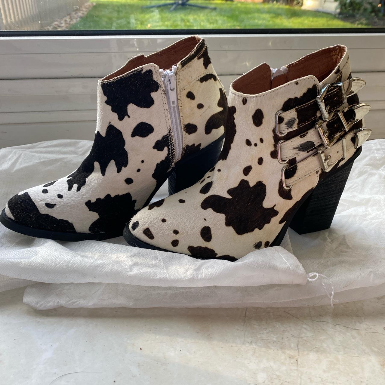 Jeffrey campbell 2025 cowhide boots