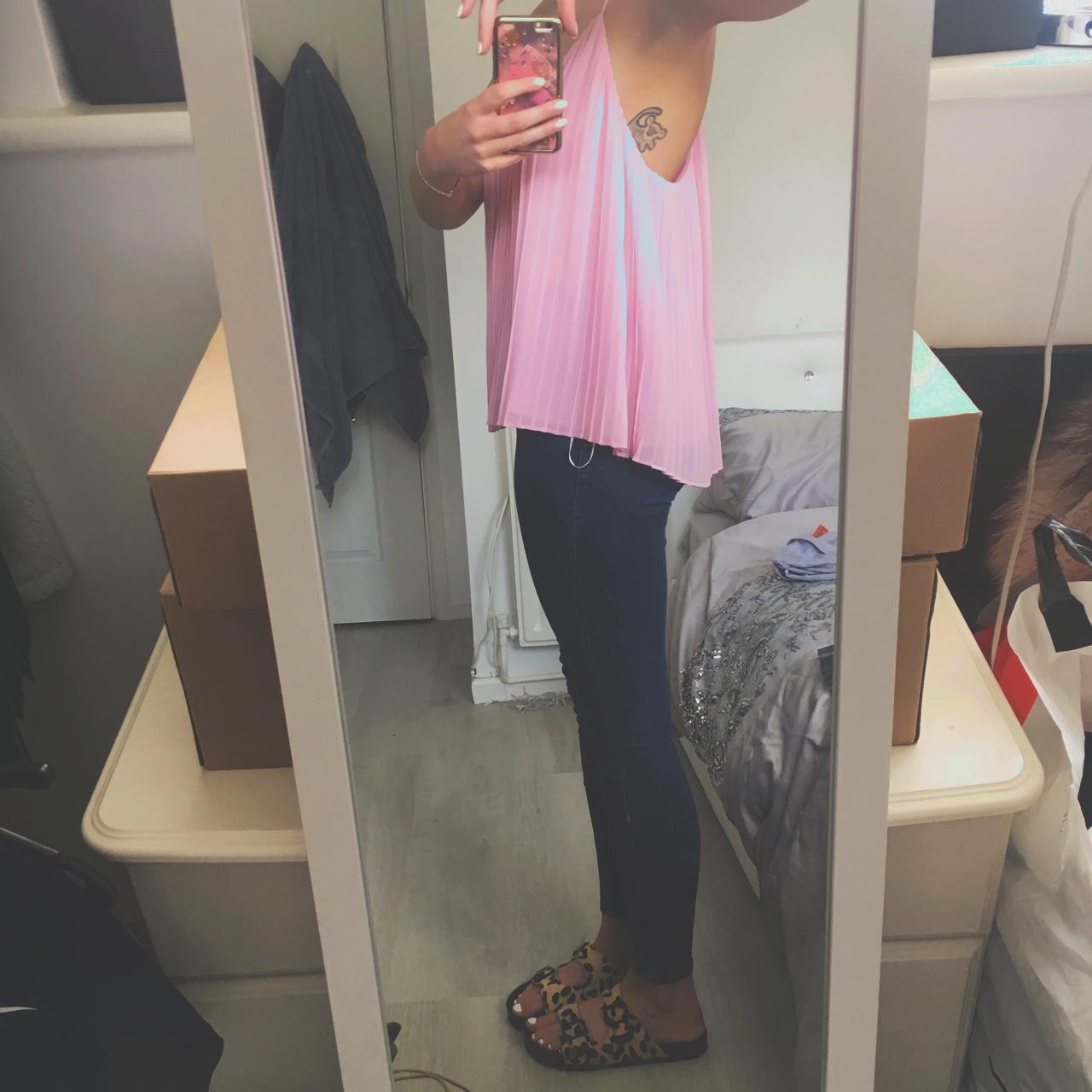 topshop pink mules