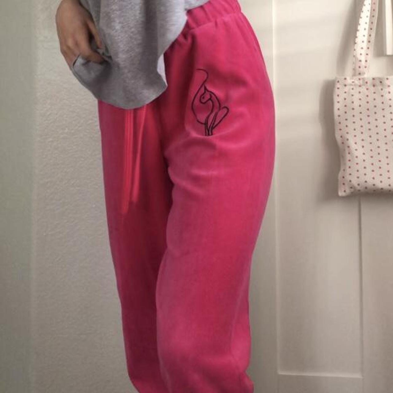 ADORABLE y2k hot pink original baby phat sweatpants... Depop