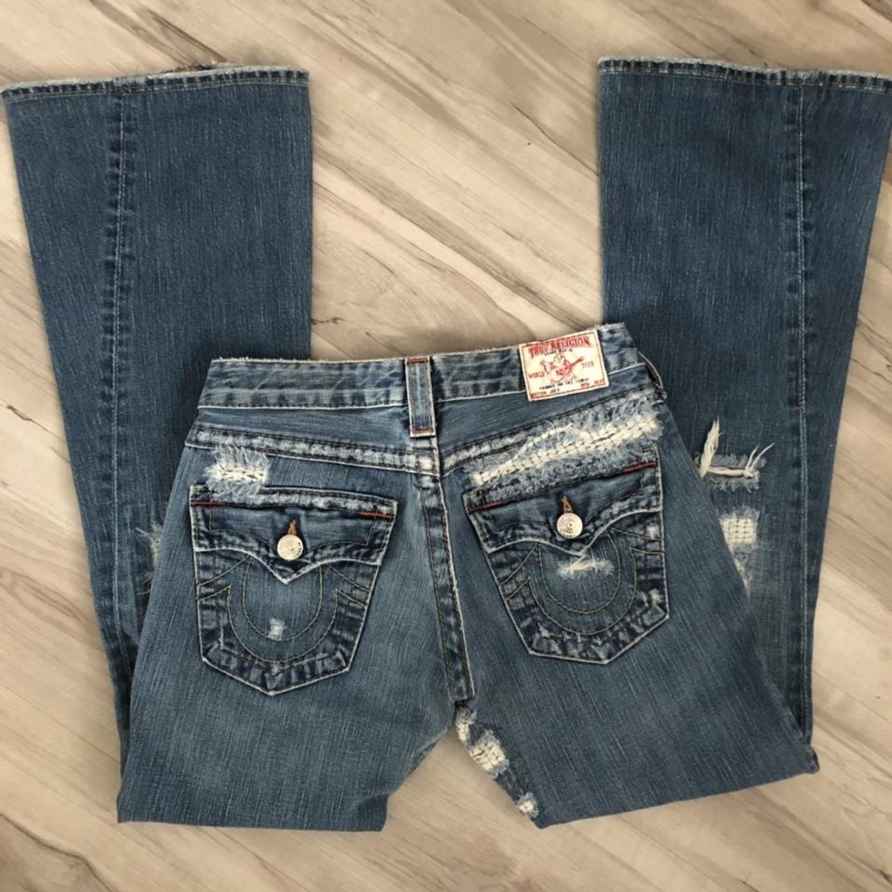 BOOTCUT + low rise true religion jeans 🤎 size 27 🤎... - Depop