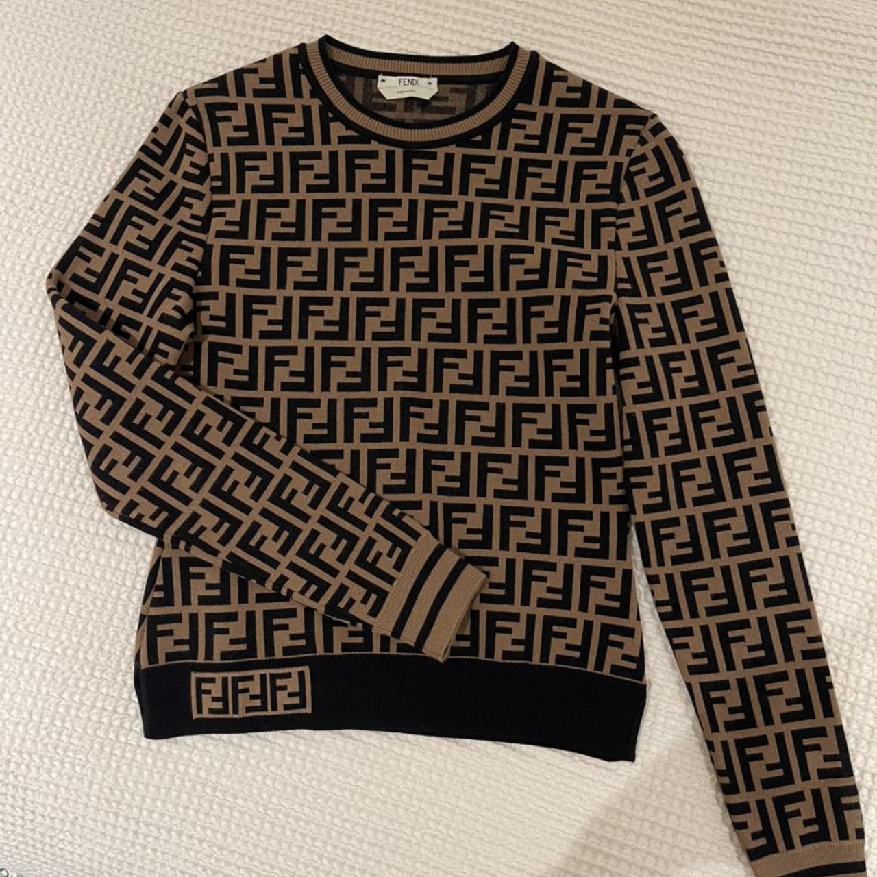 FENDI FF Motif Jumper Womens Worn once Size UK 4/6... - Depop