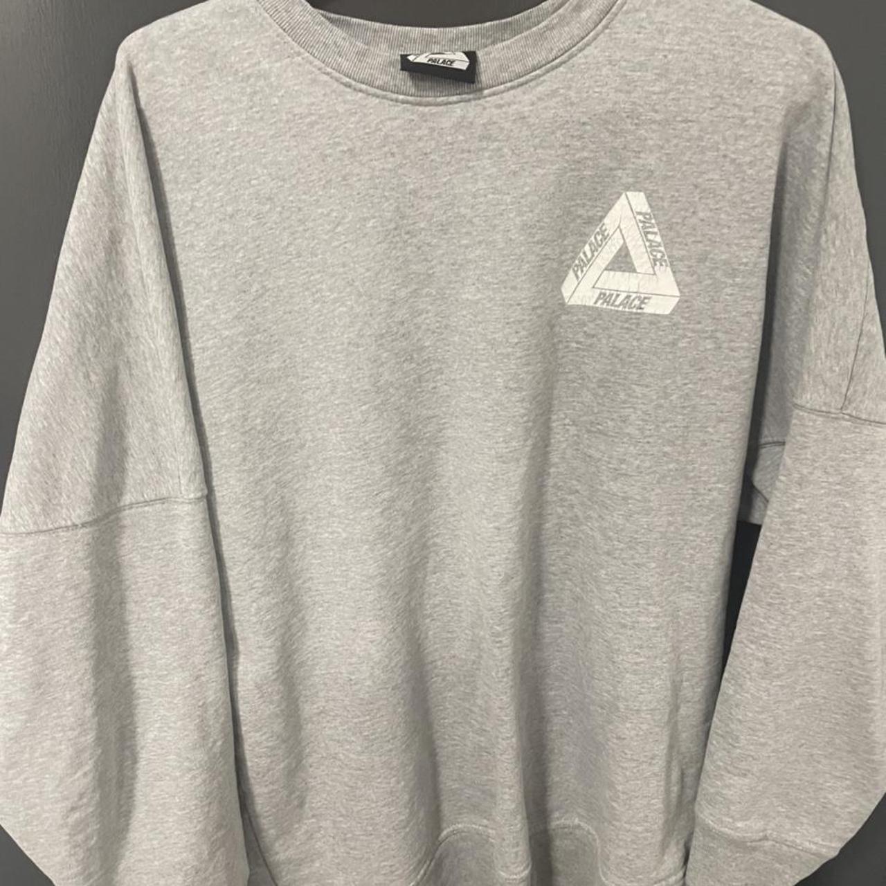 Palace Olympic sweatshirt grey. Large. Fits a. Depop