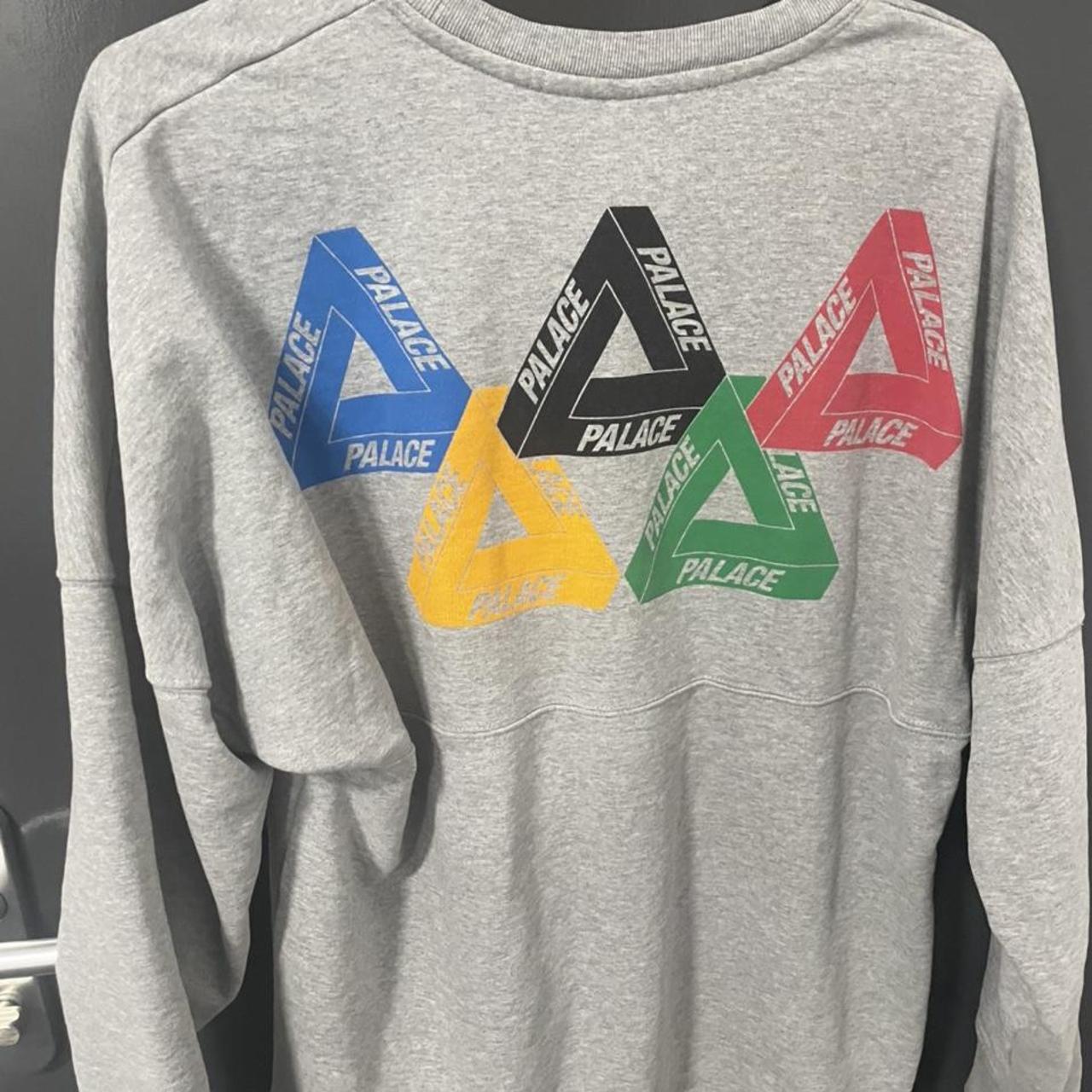 Palace Olympic sweatshirt grey. Large. Fits a