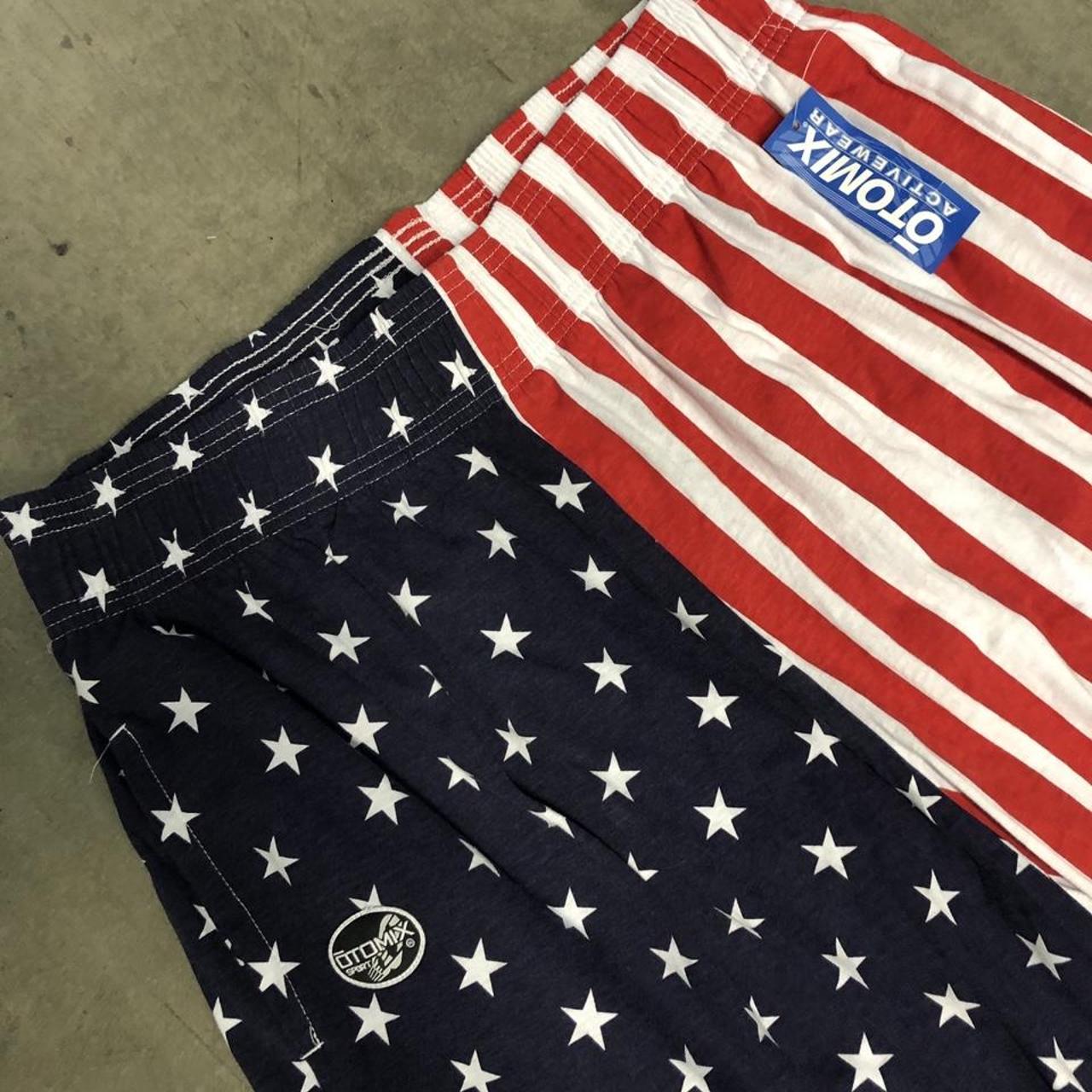 Otomix American USA Flag Baggy Gym Retro Pants “Rex... - Depop