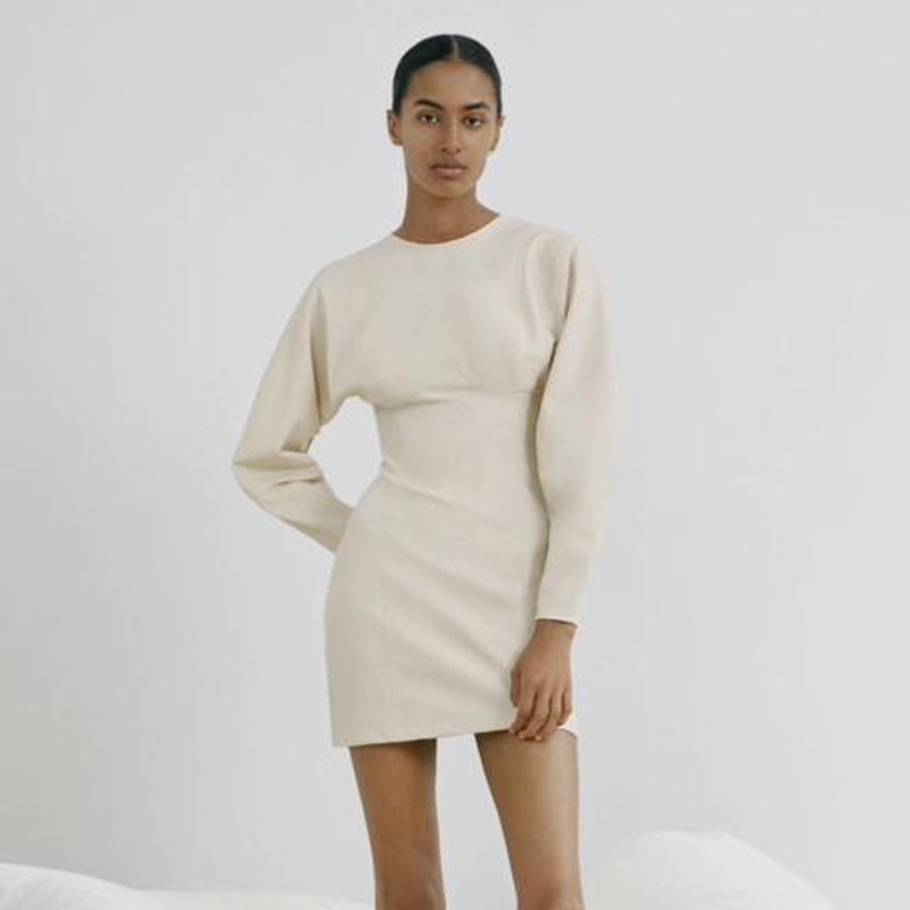 Beige dress outlet zara