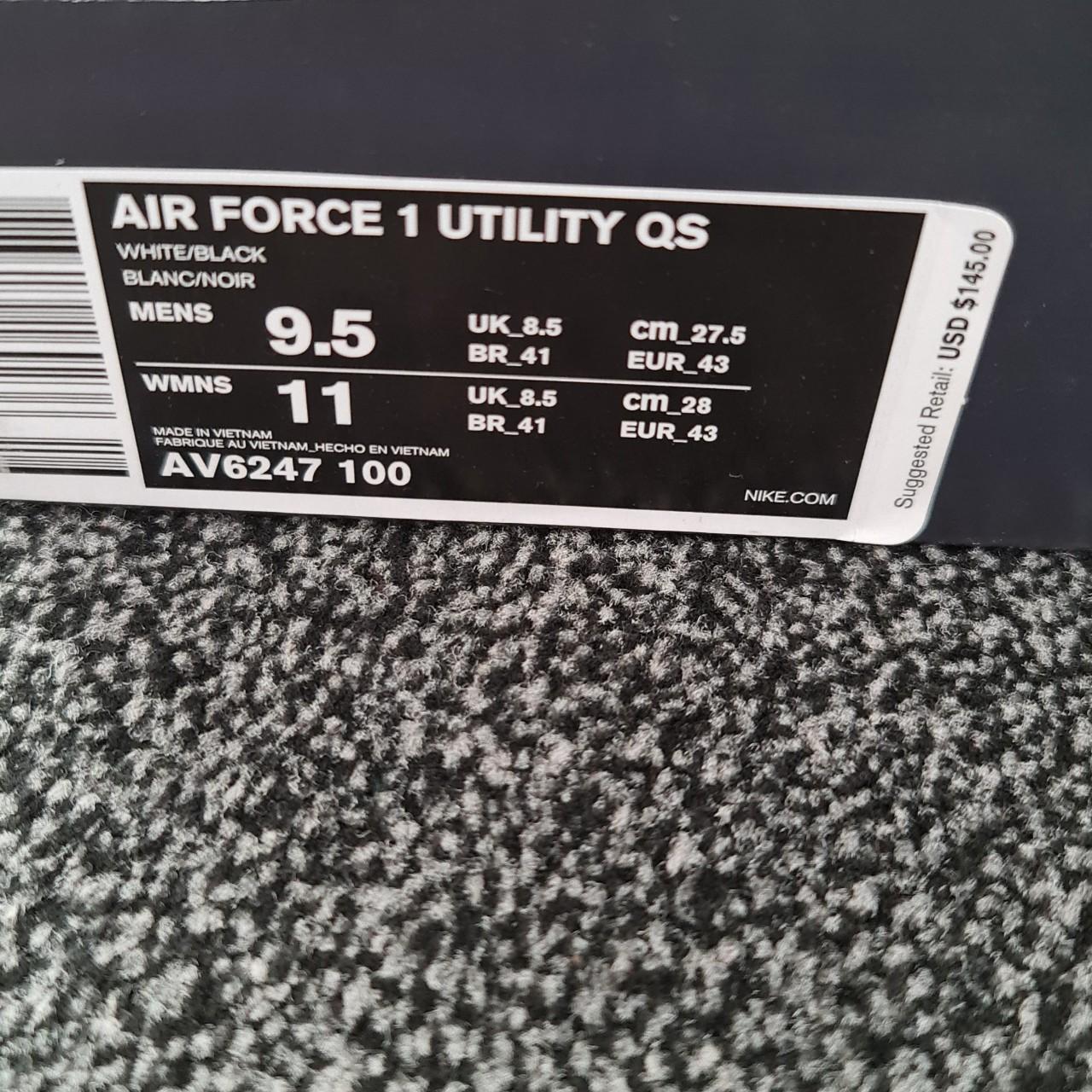 Nike Air Force 1 Low Utility White Black AV6247-100 