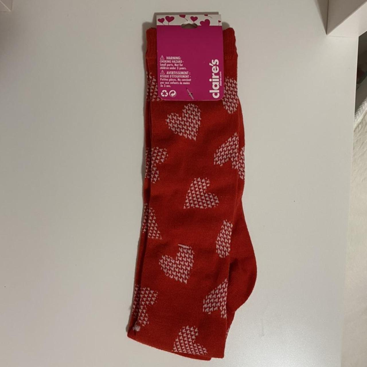 valentines day knee high socks