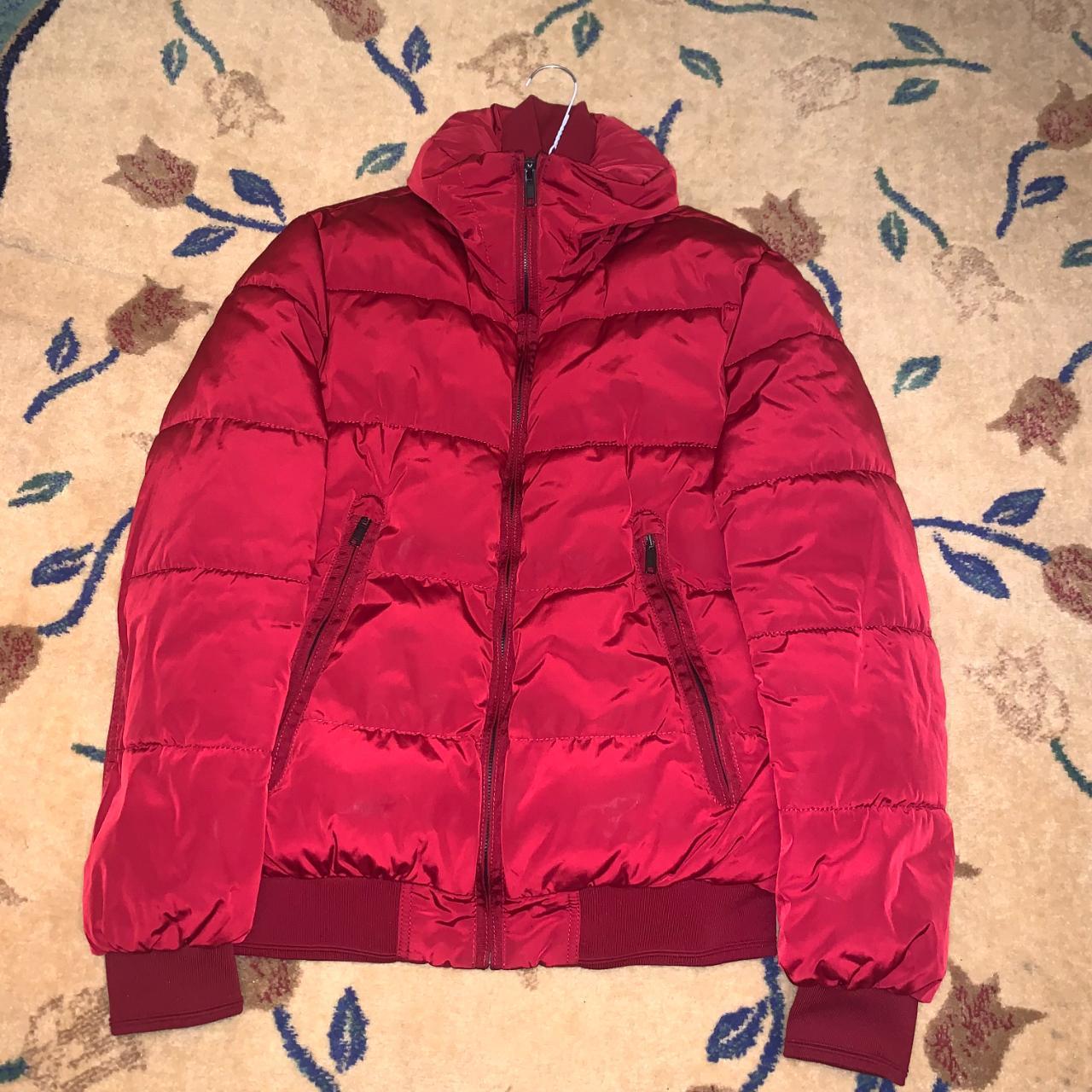 Zara Men's Red Coat | Depop