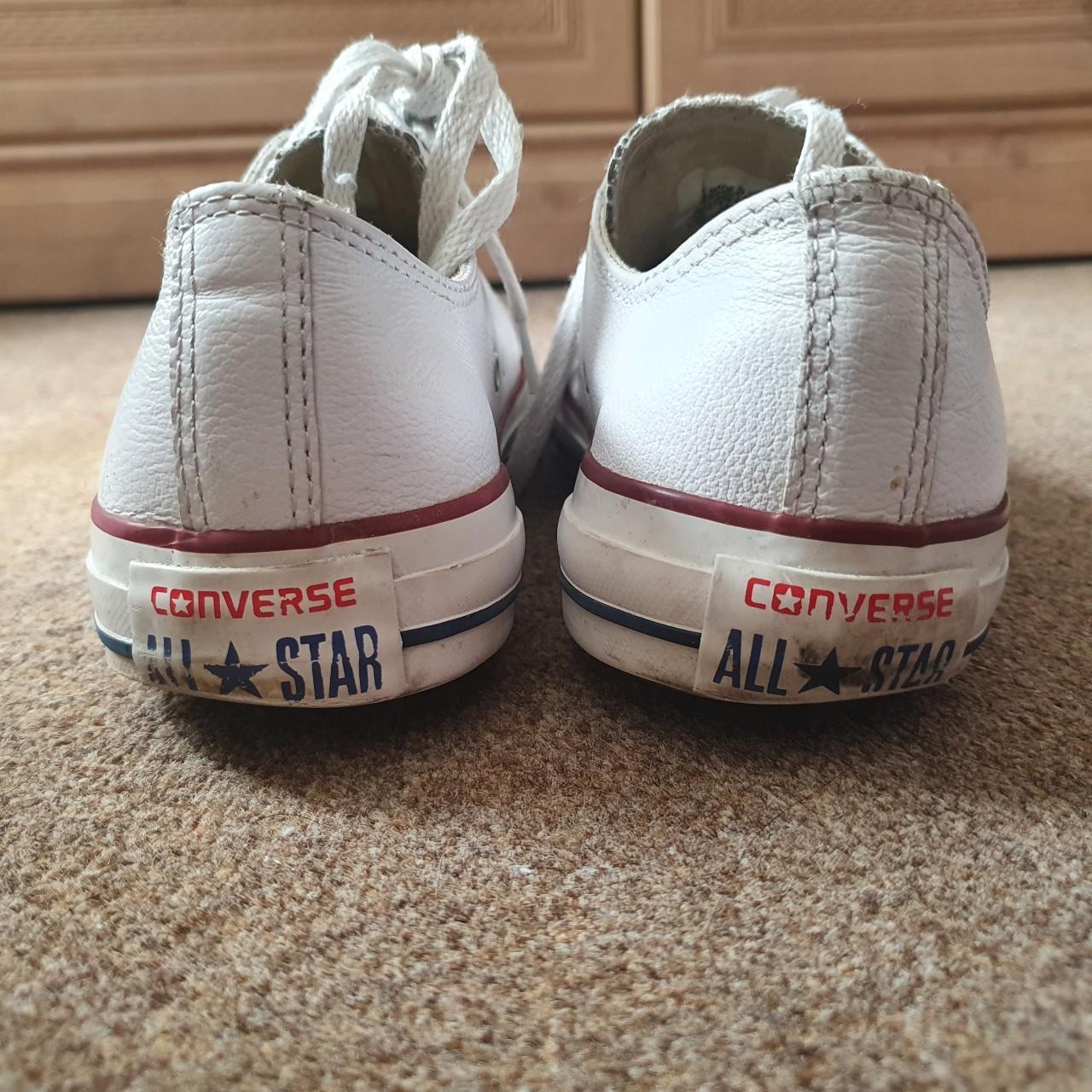 converse one star white leather