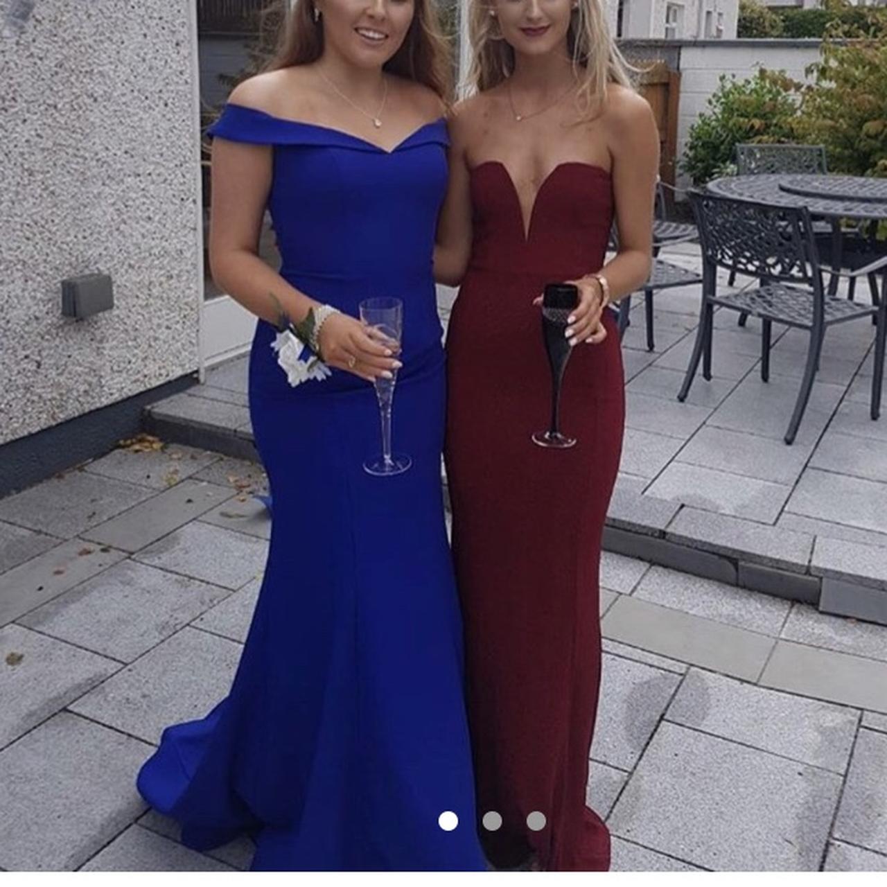 royal blue debs dress