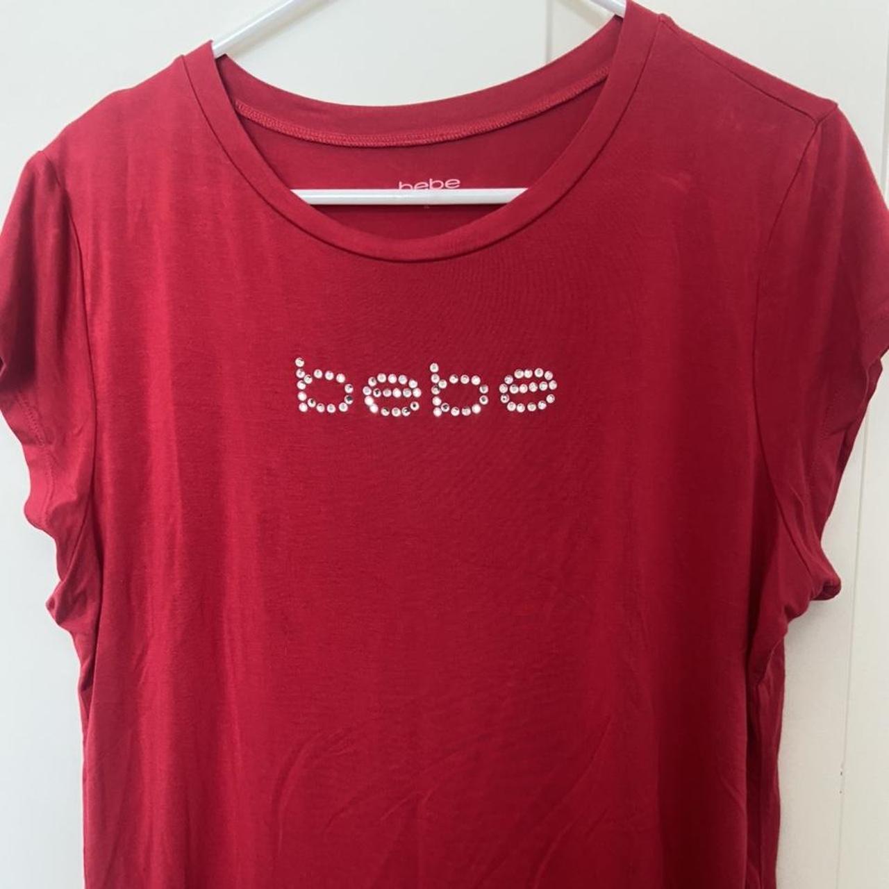 bebe rhinestone shirt