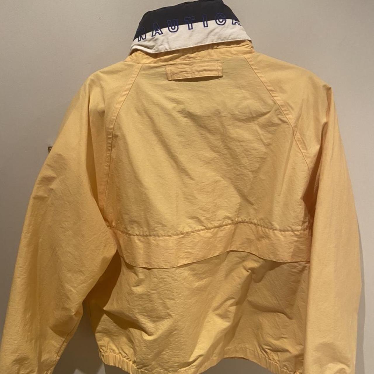Vintage 90s yellow Nautica sailing jacket. Extremely... - Depop