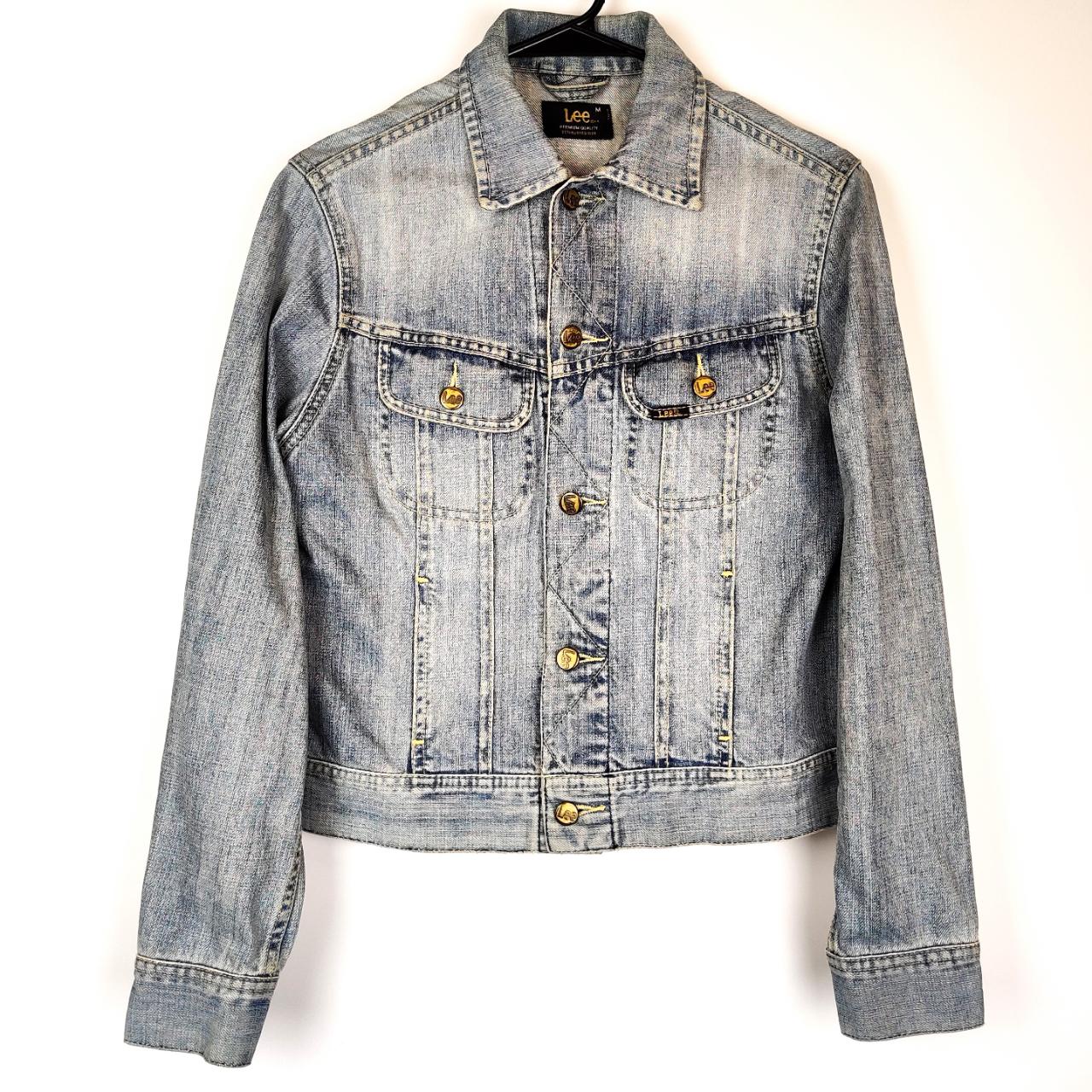 Light Blue Wash Lee M Denim Jacket Jean Trucker... - Depop