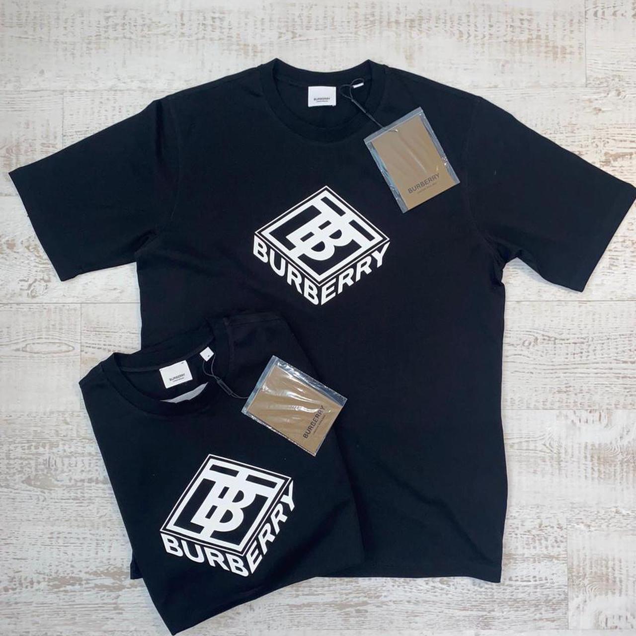 Burberry Men's Black T-shirt | Depop