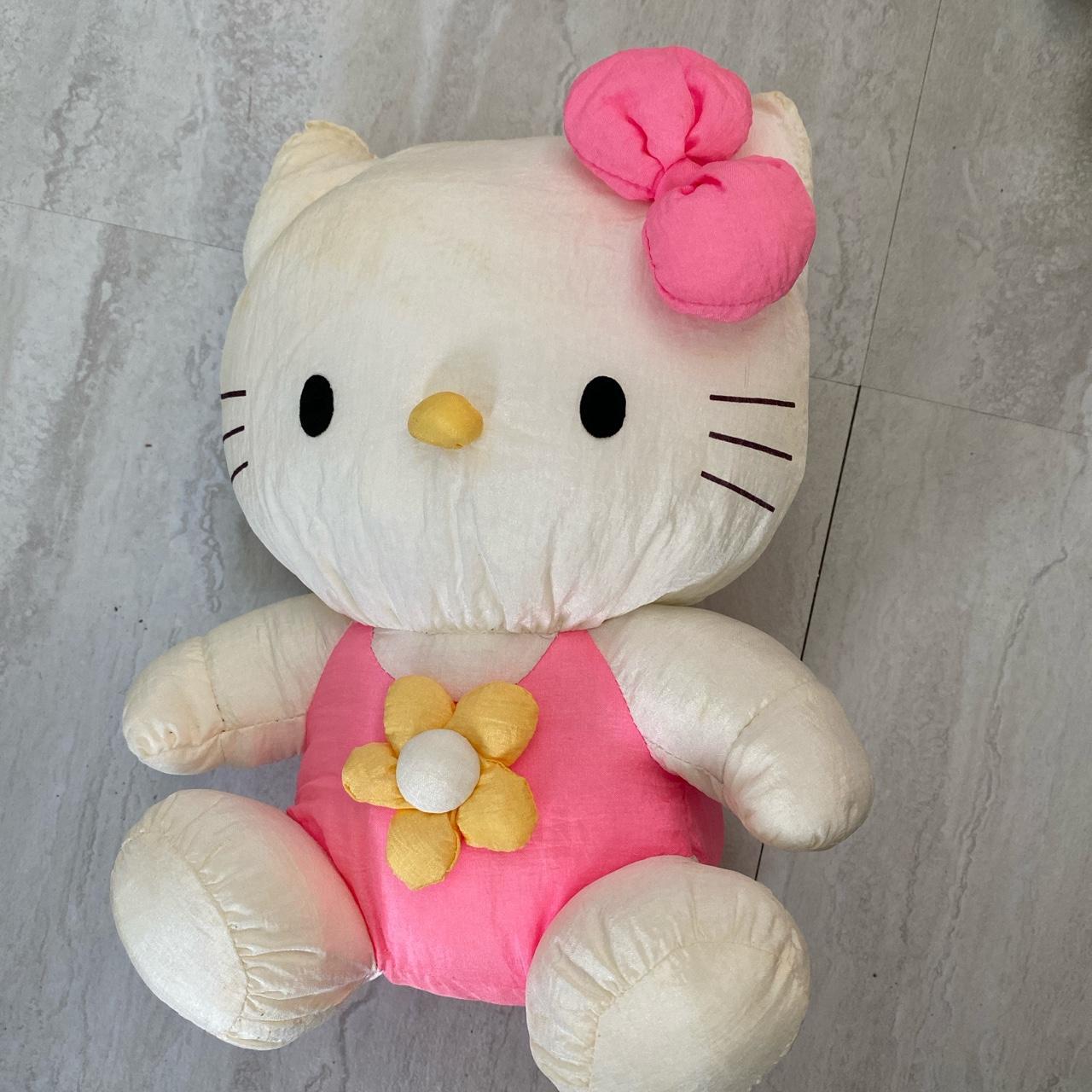 Vintage 90s sanrio nylon hello kitty plush 9... Depop