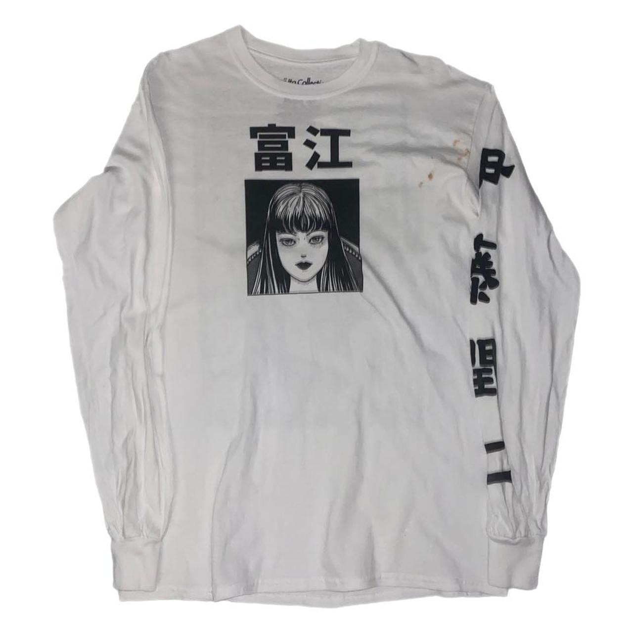 Junji Ito Collection White Longsleeve shirt Anime... - Depop