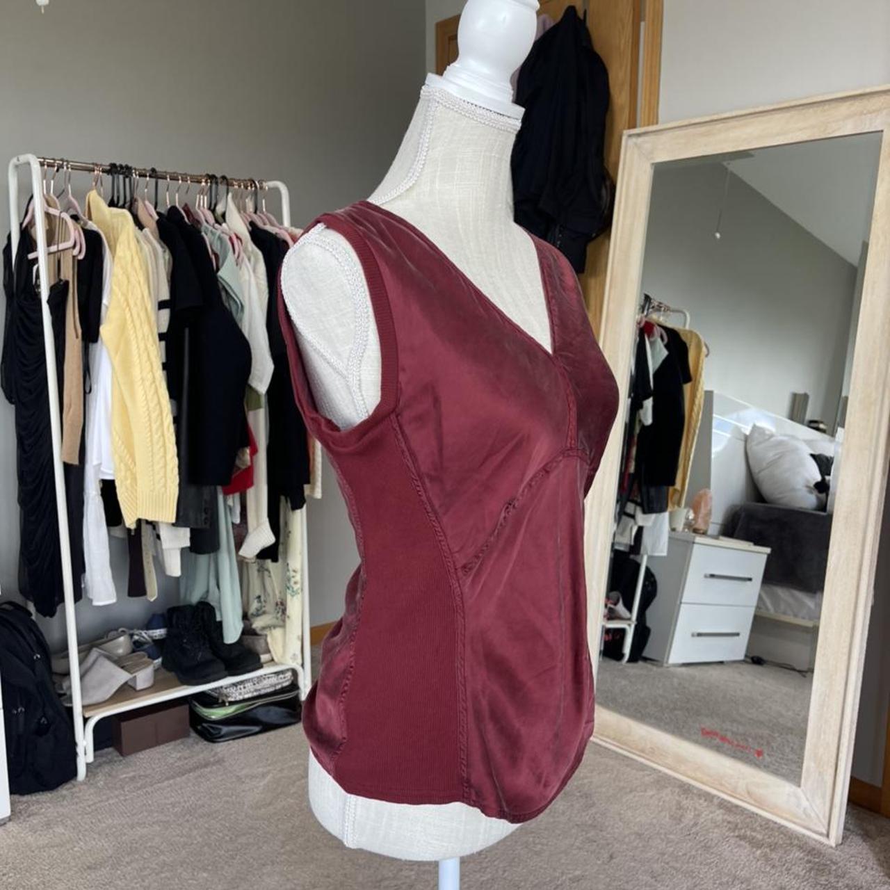 Nine West Women S Burgundy Vest Depop