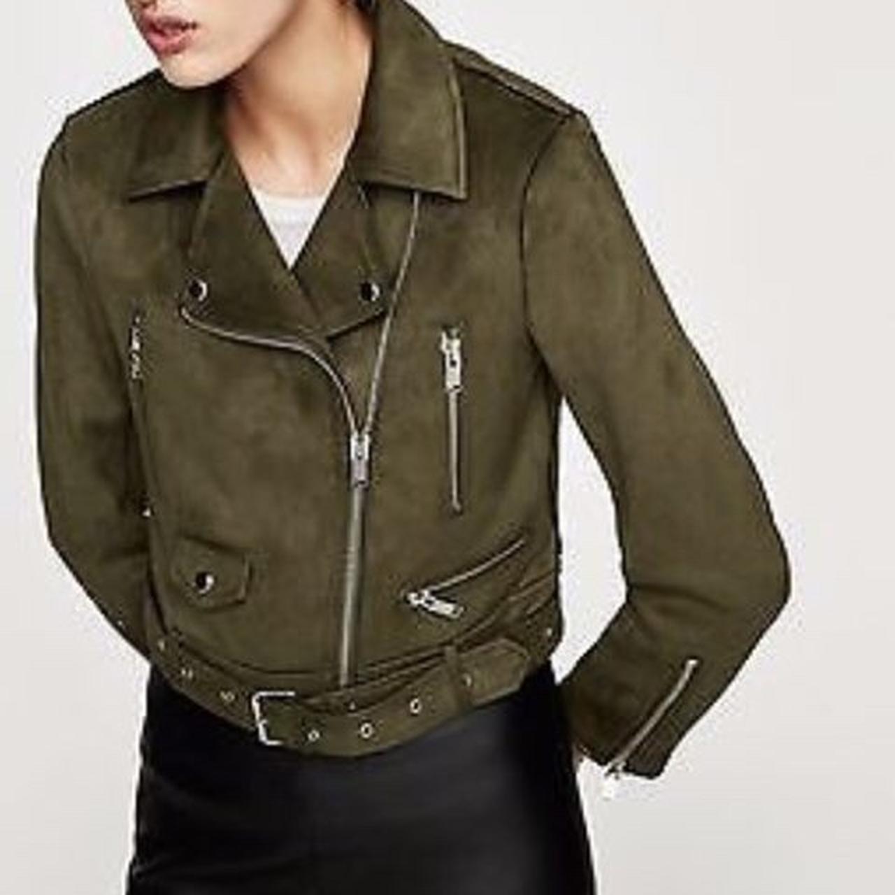 olive green suede jacket