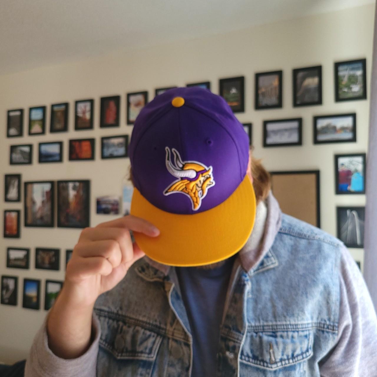 Reebok NFL Onfield Minnesota Vikings fitted hat.