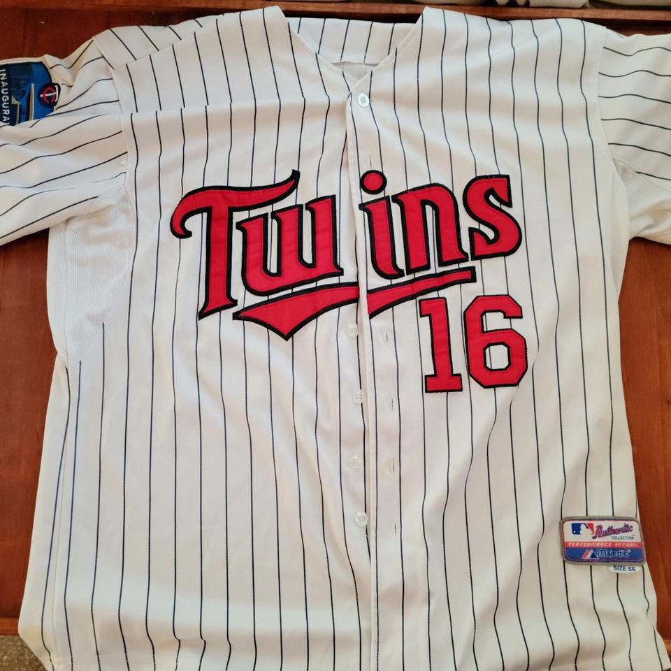 Majestic Minnesota Twins #8 Punto Navy Jersey - Depop