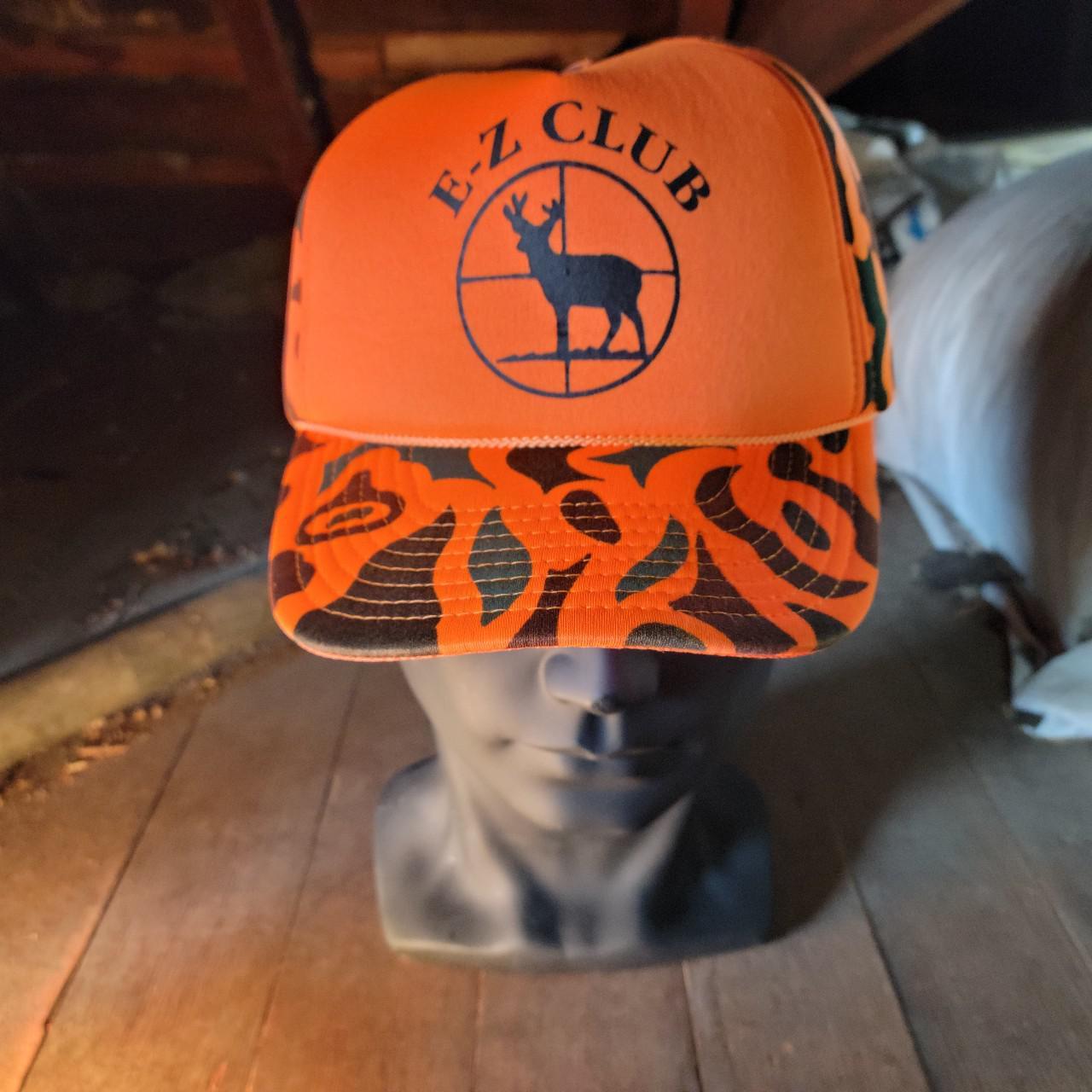 Vintage 1980s/1990s Camo Orange EZ Club Deer/buck - Depop