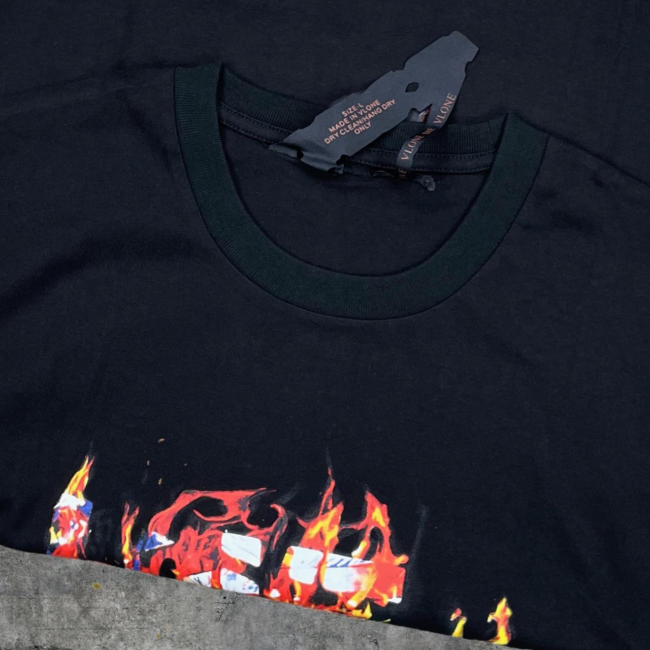 Vlone 2025 flame shirt