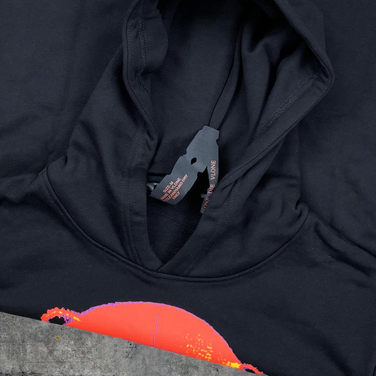 Vlone Stone Cold SXSW Orange on Black Hoodie Sweatshirt