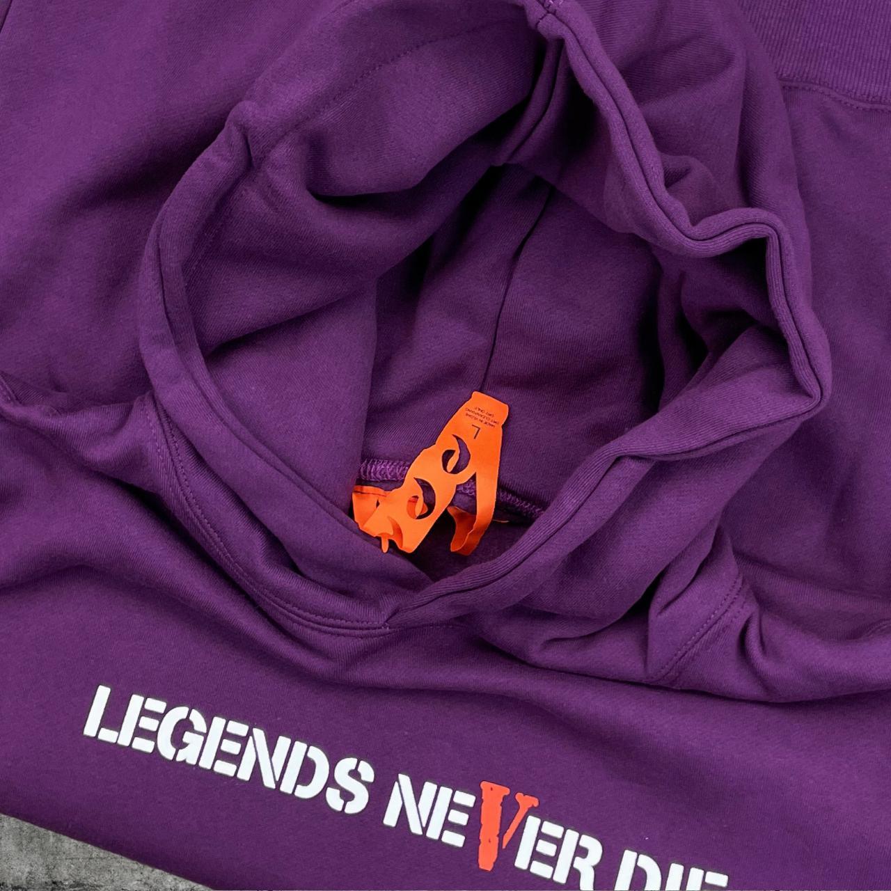 Juice Wrld x Vlone Legends Never Die Hoodie Purple Men's - SS20 - US