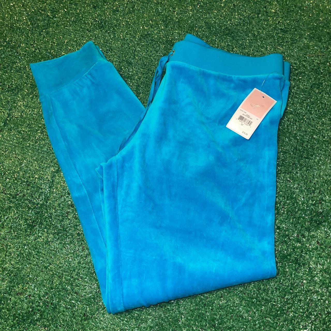 Juicy Couture Nordic Blue Velour Zumba Pant Velour... Depop