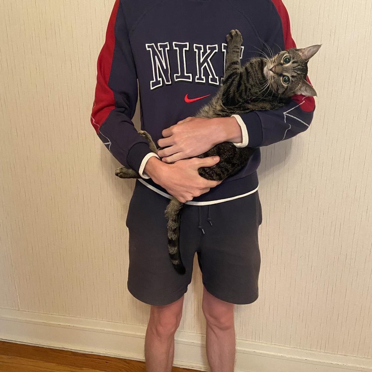 mens red white and blue nike shirt