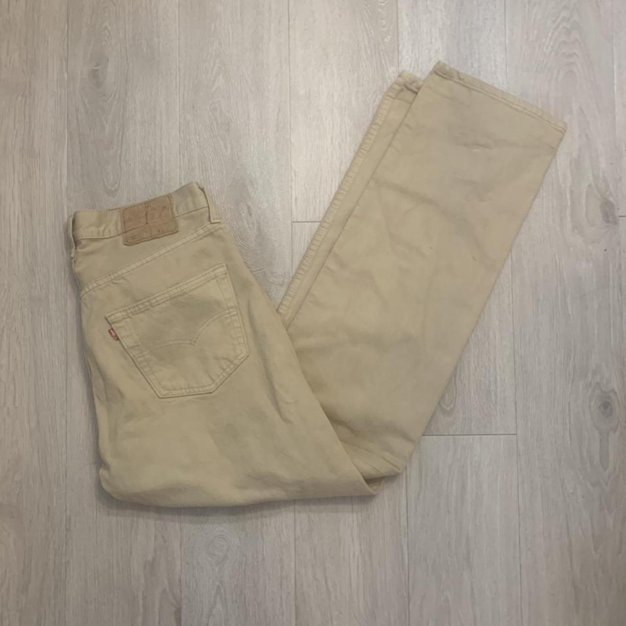 tan 501 jeans