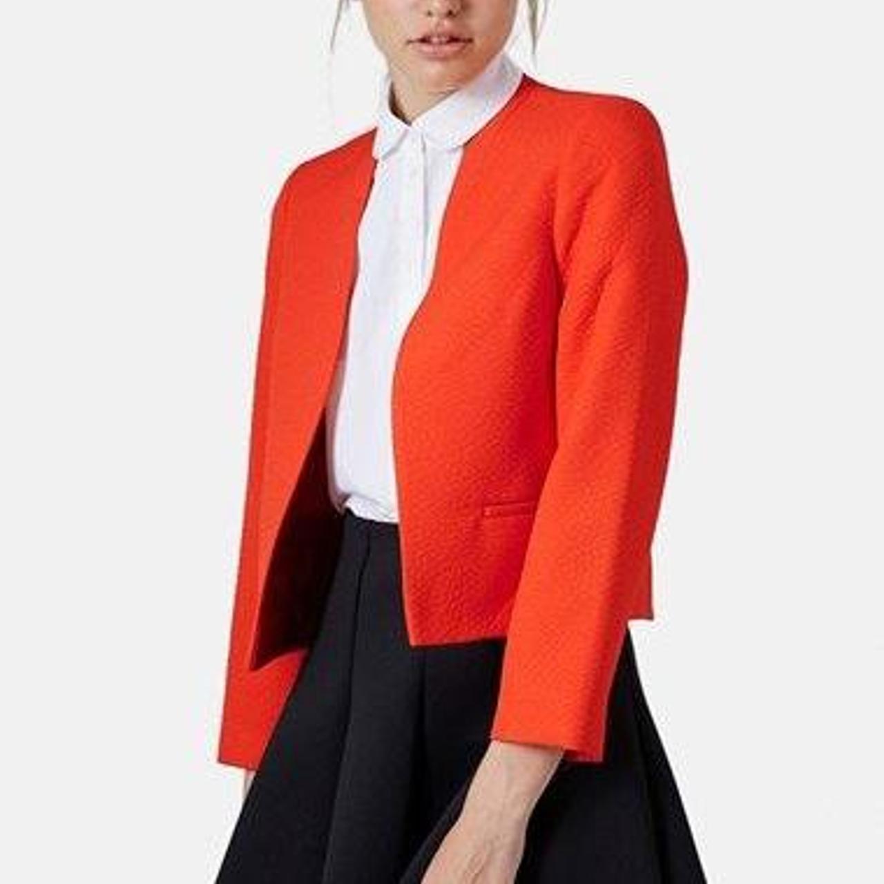 Topshop orange sale blazer